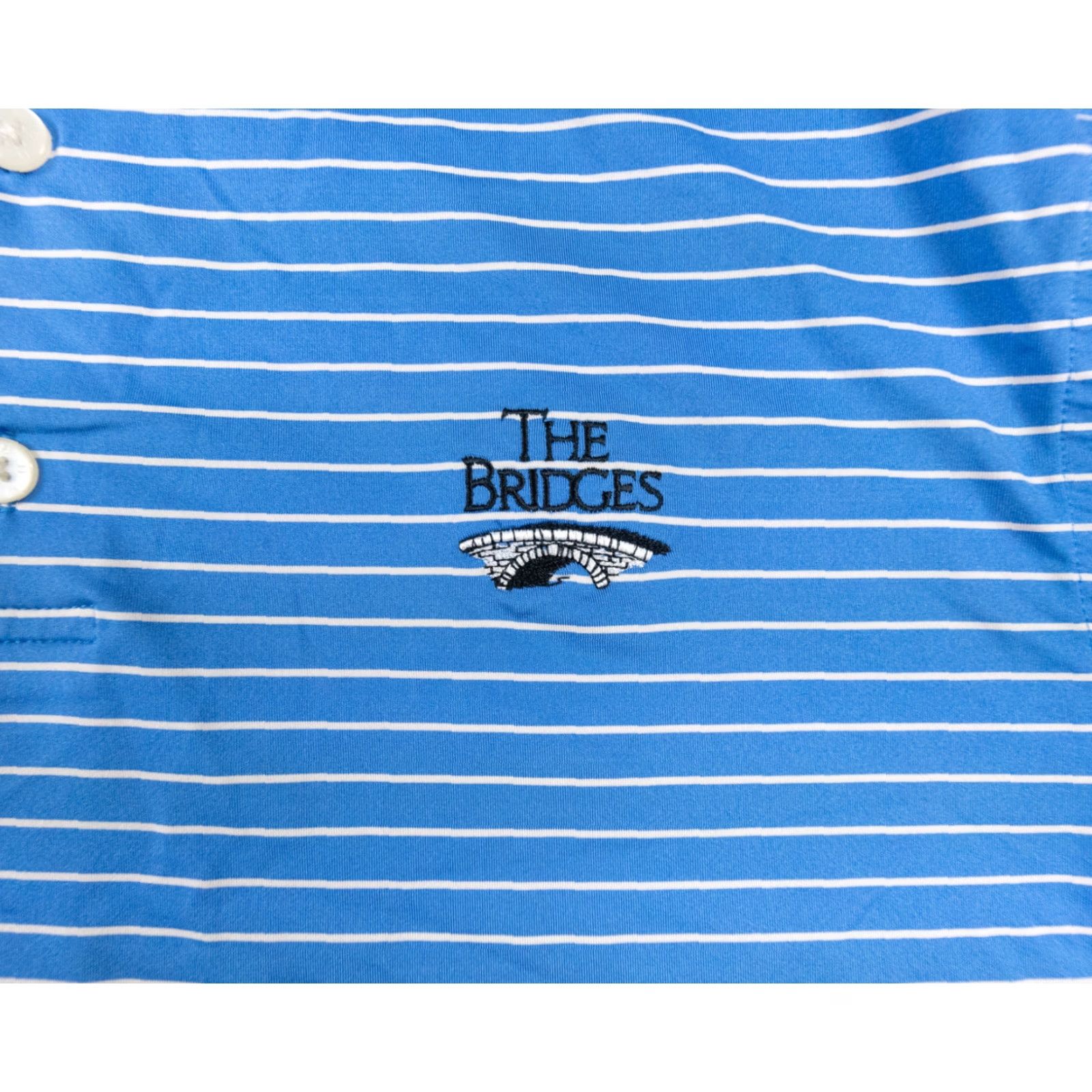 Footjoy FootJoy Polo Shirt Men’s Large Blue Short Sleeve Golf Regular Fit Striped Polo Shirt 100% Polyester Spandex Size US L / EU 52-54 / 3 - 3 Thumbnail