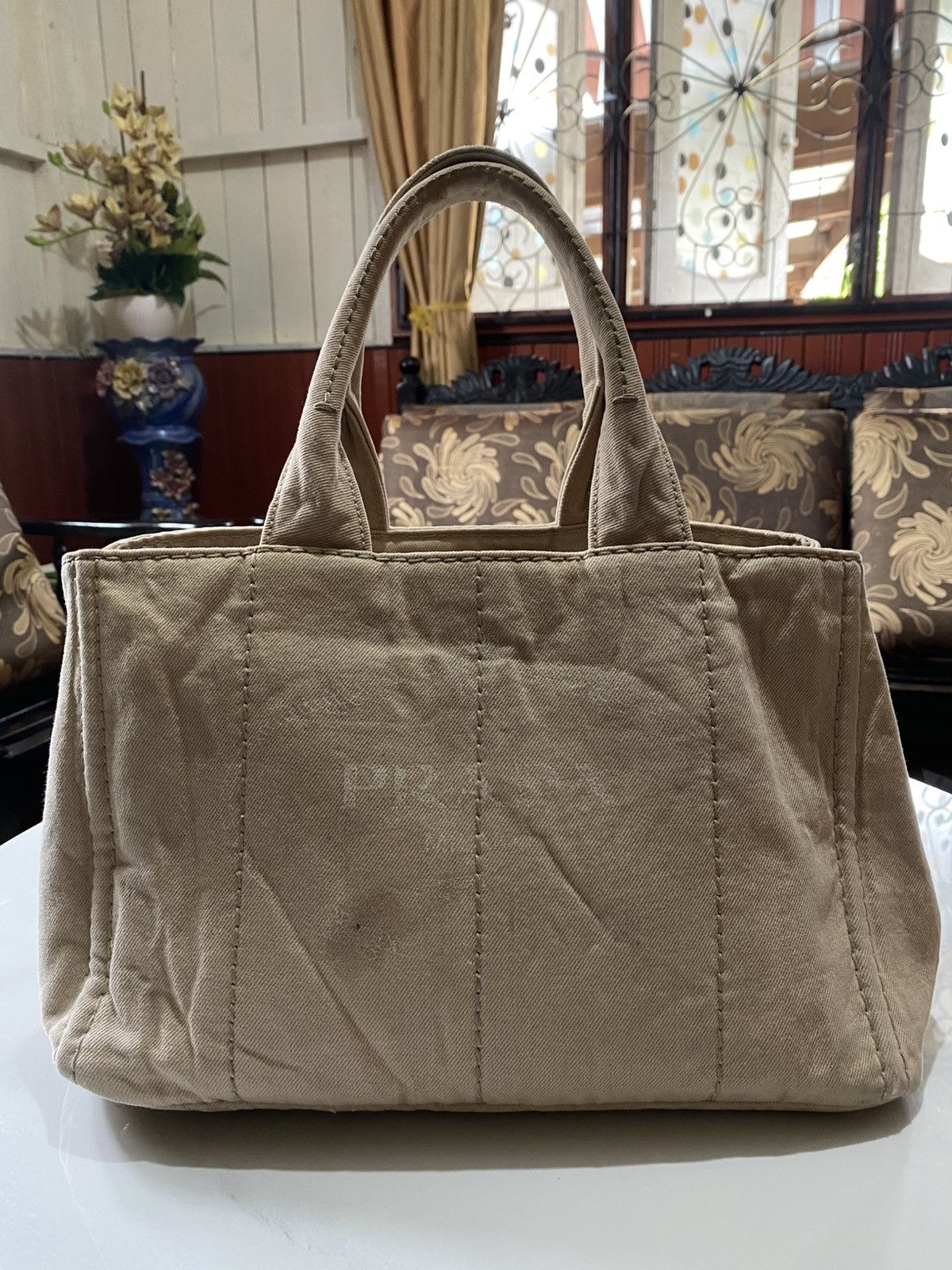 Prada Prada Canapa Tote Bags Size ONE SIZE - 3 Thumbnail