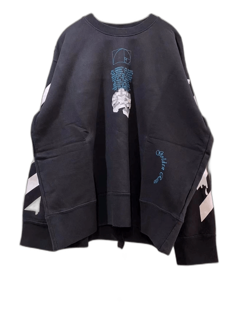 Off-White Off White Arrow Sweatshirt in Black-yf Size US S / EU 44-46 / 1 - 1 Thumbnail