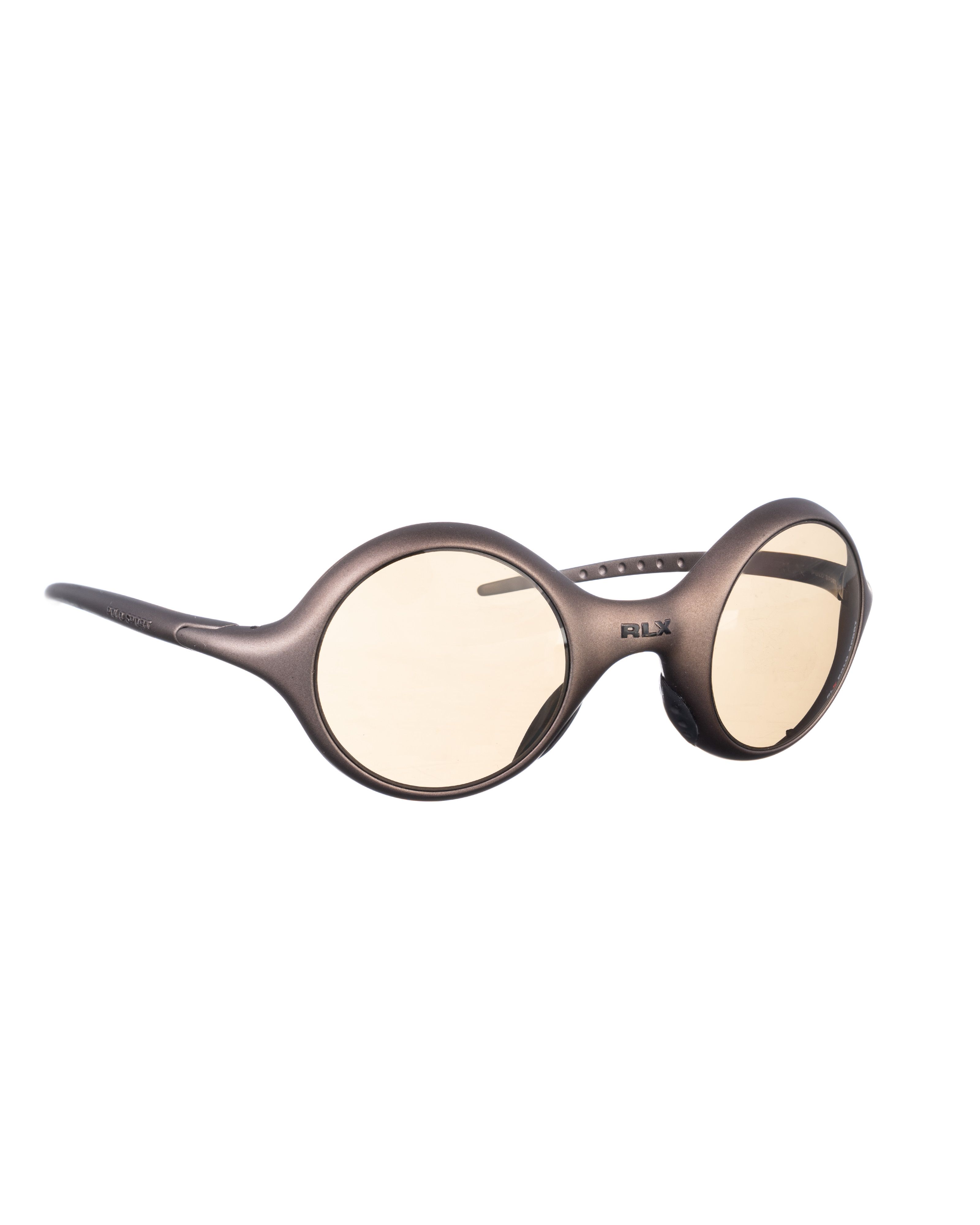 Ralph Lauren Ralph Lauren RLX Polo Sport '90s Brown Carbonite Sunglasses Size ONE SIZE - 1 Thumbnail