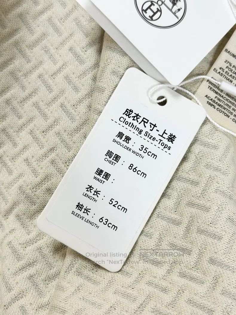 Hermes Hermes Early Spring Khaki and Fluorescent Yellow Trim H Le Size XS / US 0-2 / IT 36-38 - 9 Thumbnail