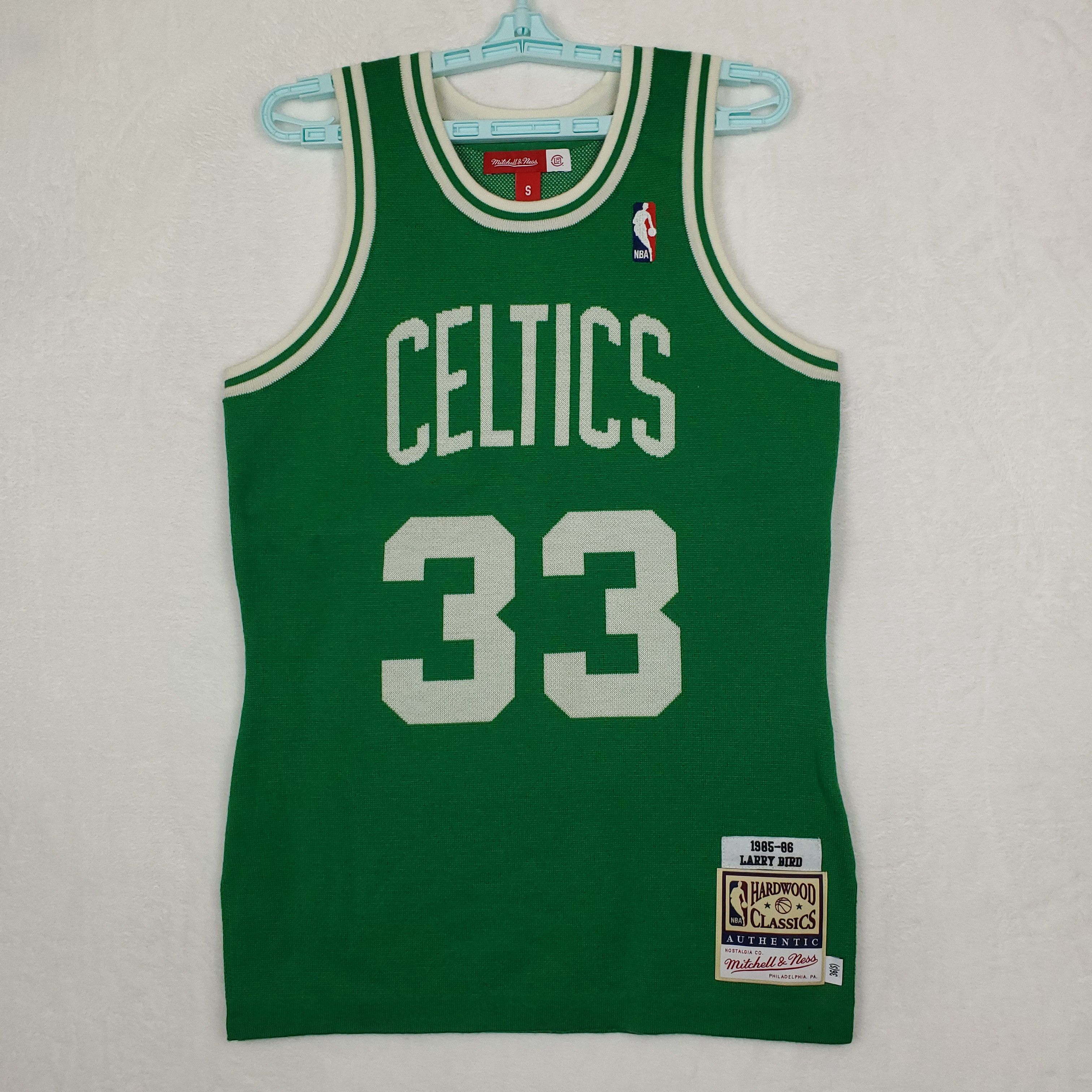 CLOT × Mitchell & Ness Larry Bird Boston Celtics Mitchell & Ness Knit Jersey XSmall Size US S / EU 44-46 / 1 - 2 Thumbnail