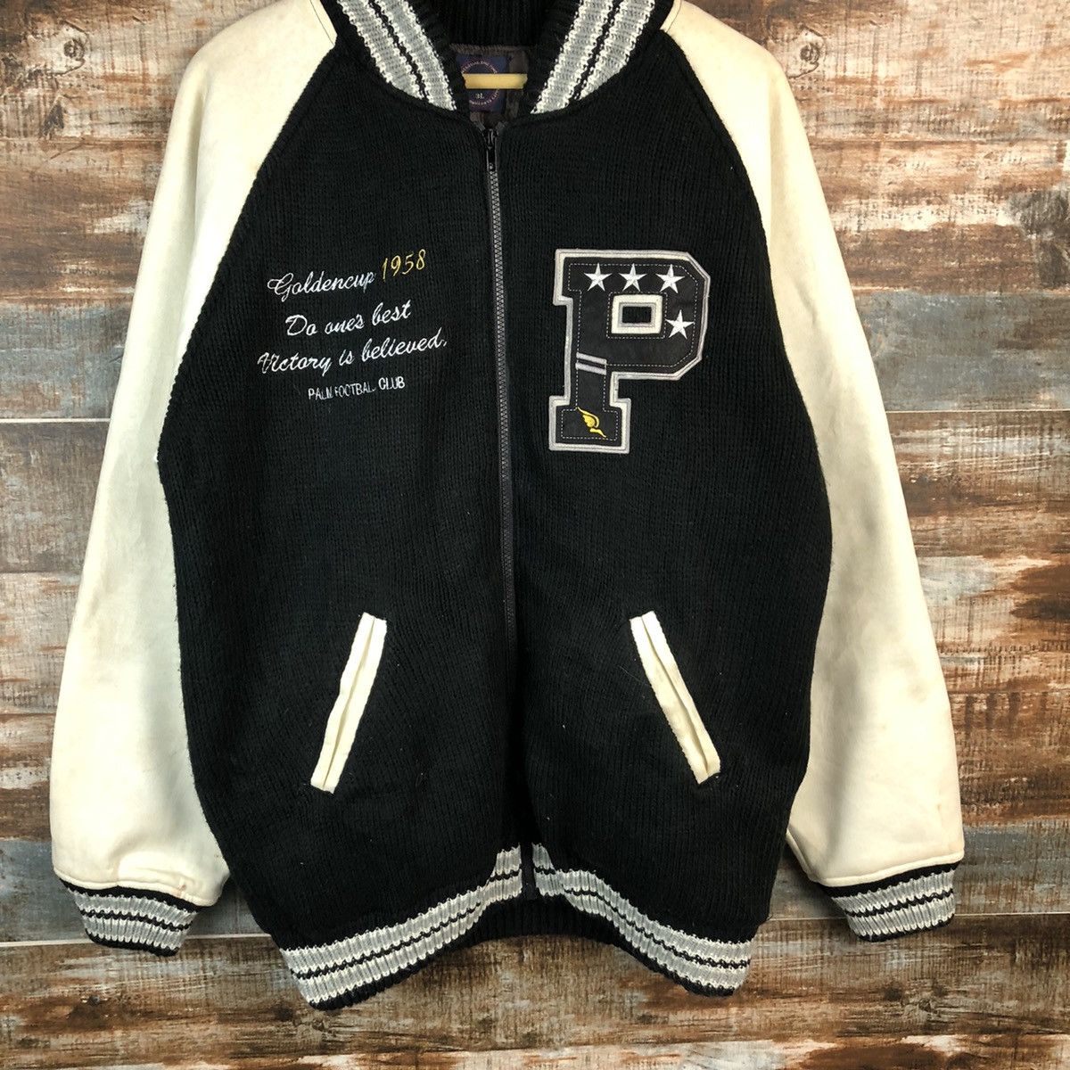 Japanese Brand Vintage American Casual The Times Bombers Jacket #A950 Size US XL / EU 56 / 4 - 3 Thumbnail