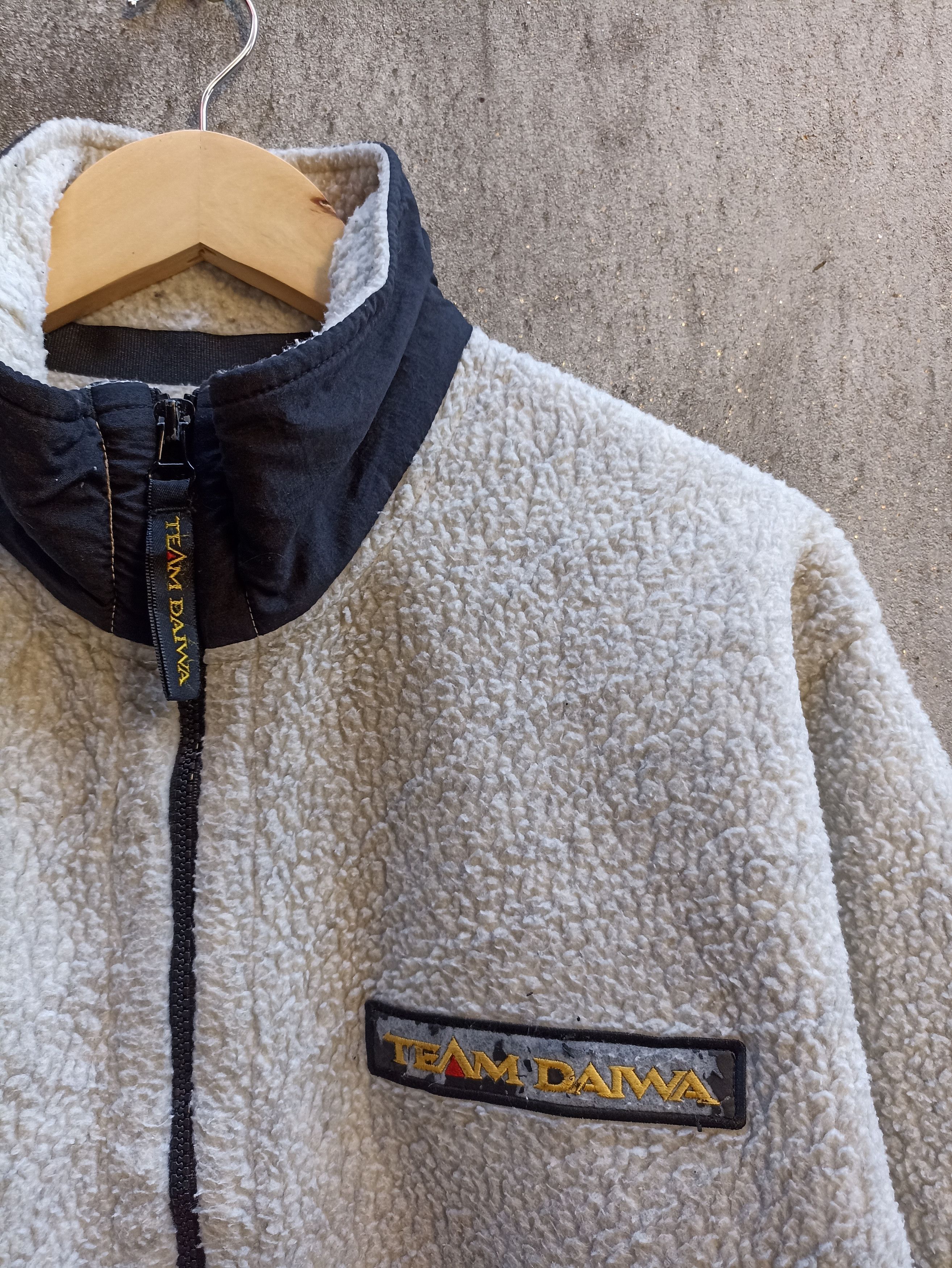 Japanese Brand 🔥 Vintage 90s Vtg Team Daiwa sweater jacket zipper Polartec Size US L / EU 52-54 / 3 - 4 Thumbnail