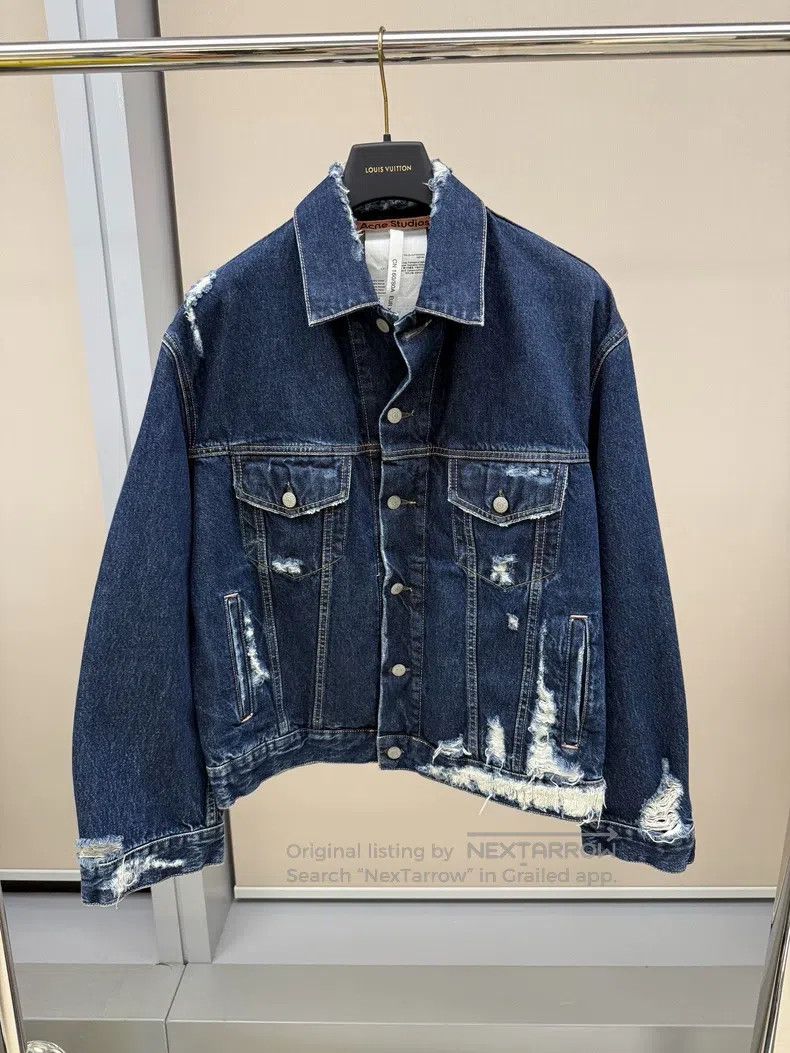 Acne Studios Acne Studios Raw Wash Distressed Denim, Jacket and Shorts Size US XXS / EU 40 - 1 Thumbnail