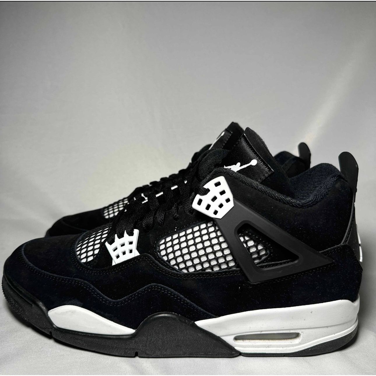 Jordan Brand × Nike Size 10.5 Nike Air Jordan 4 Retro White Thunder Men's Shoes Size US 10.5 / EU 43-44 - 9 Thumbnail