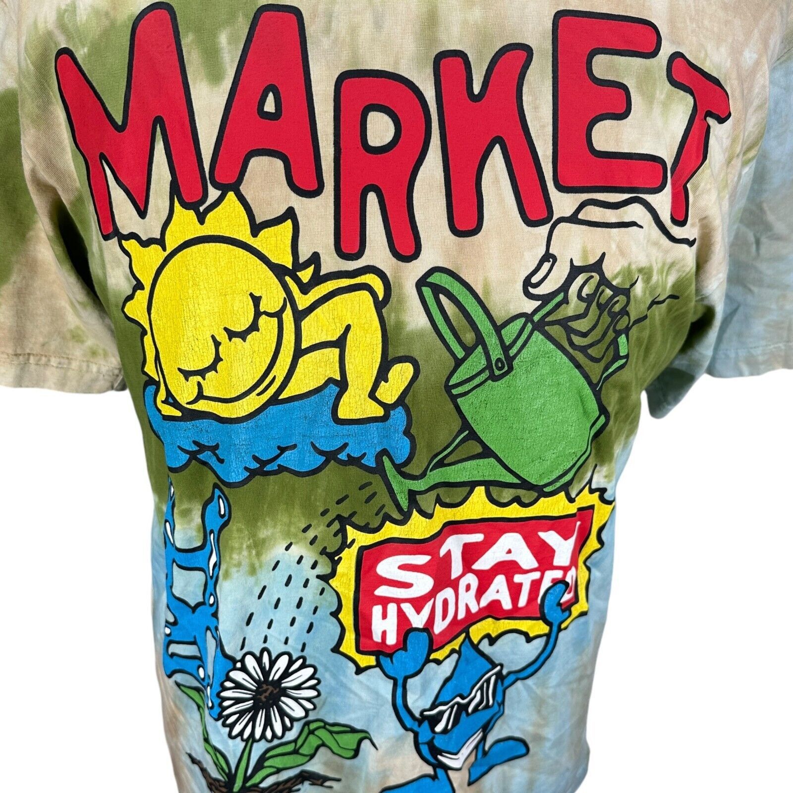 Market Market T-Shirt Men’s Large Tie-Dye Stay Hydrated Cotton Size US L / EU 52-54 / 3 - 2 Thumbnail
