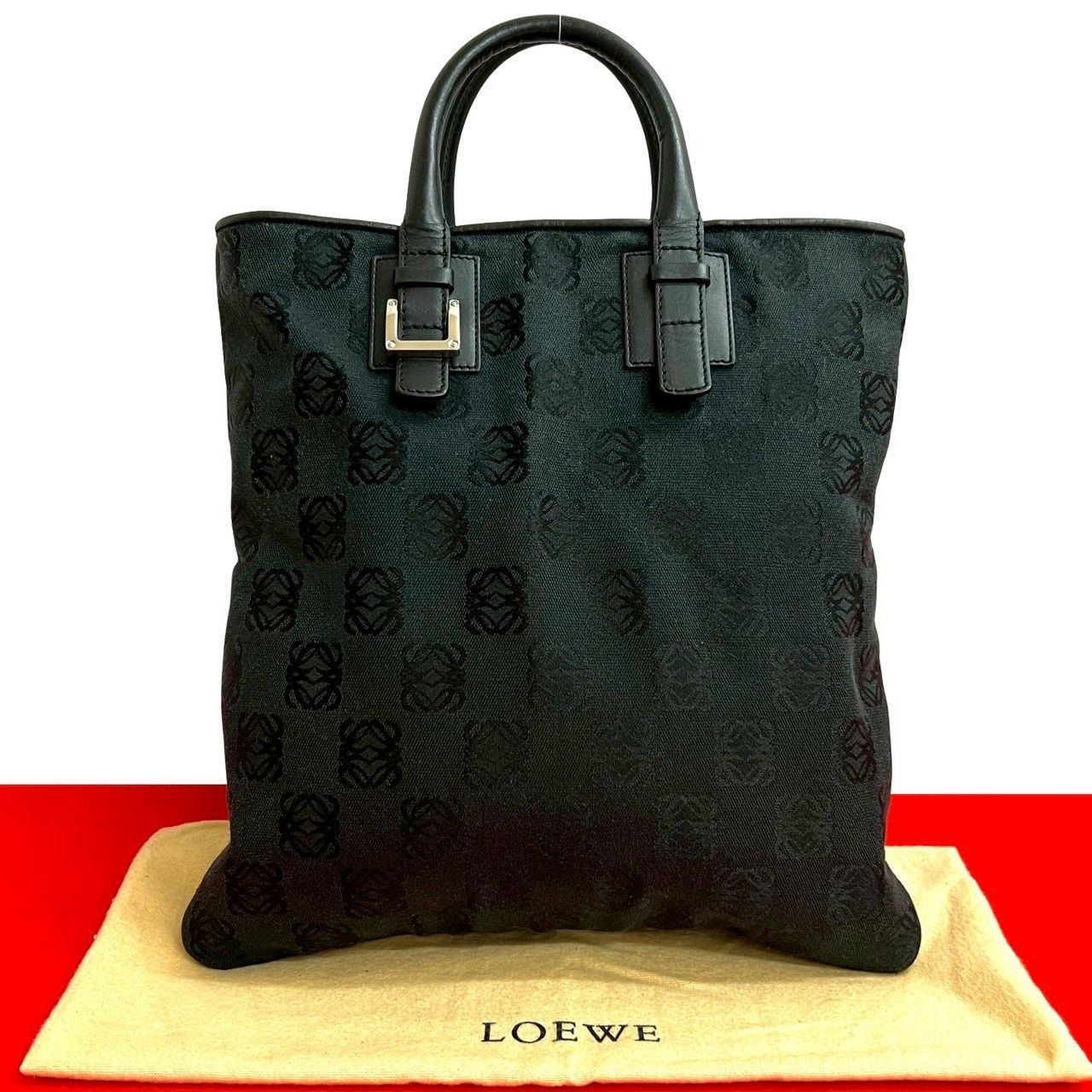 Loewe Loewe Loewe Anagram Logo Canvas Leather Handbag Leather Tote Bag DUTY FREE for USA Size ONE SIZE - 1 Thumbnail