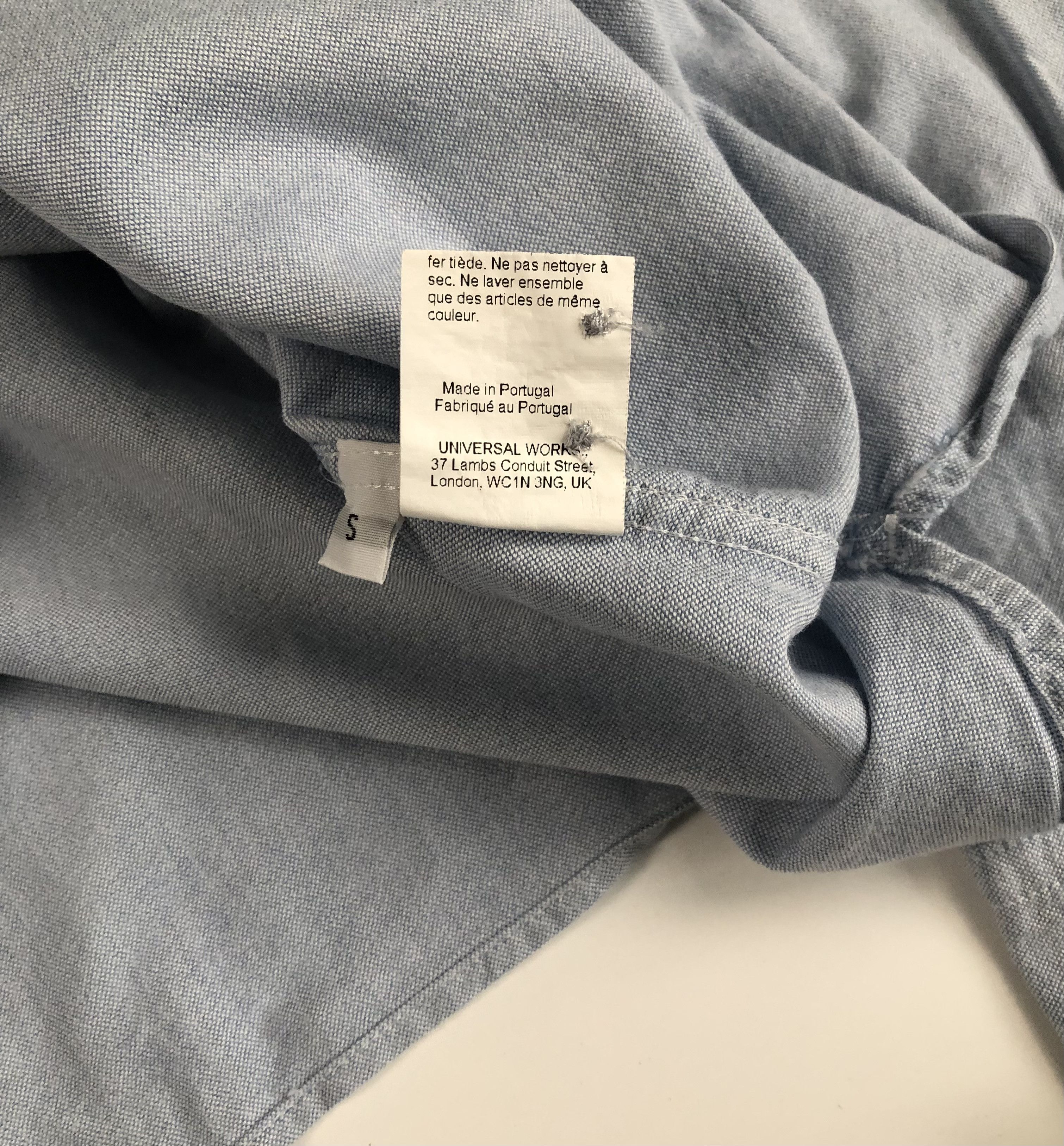 Universal Works Universal Works Everyday Blue Oxford Cotton Shirt Size US S / EU 44-46 / 1 - 6 Thumbnail