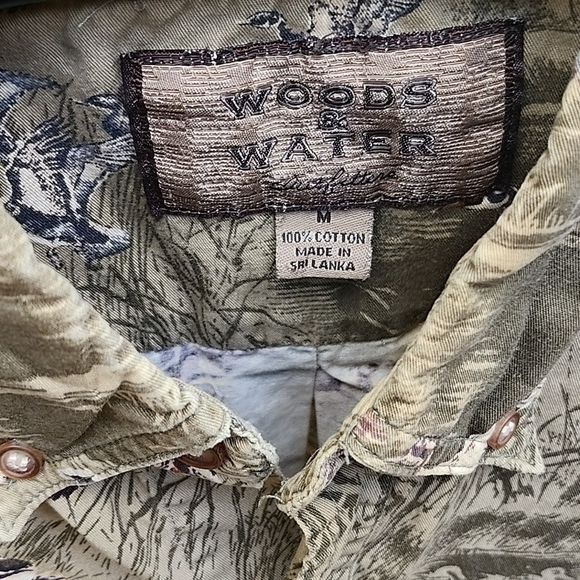 Vintage Woods & Water Outfitters Ducks Camouflage Long Slv Casual Bu Size US M / EU 48-50 / 2 - 3 Thumbnail