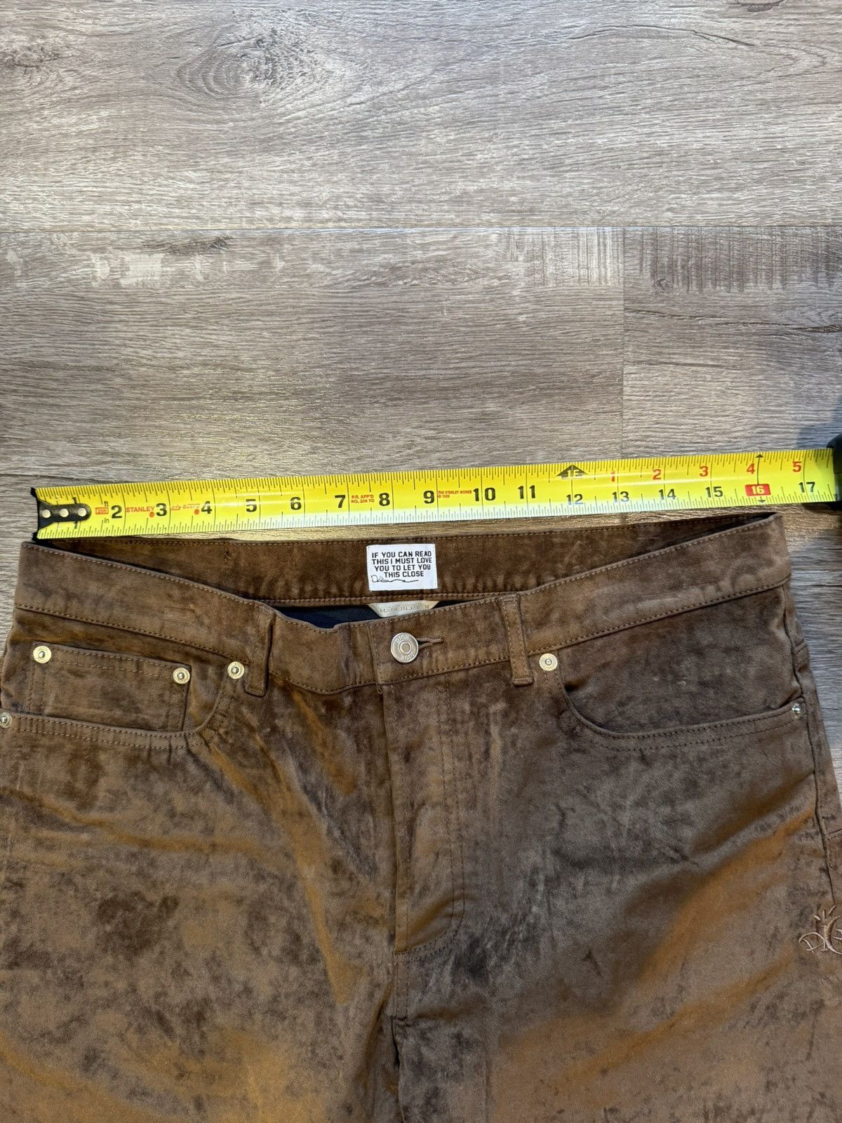 Dior × Travis Scott Dior Cactus Jack Brown Suede Pants Size US 34 / EU 50 - 6 Thumbnail