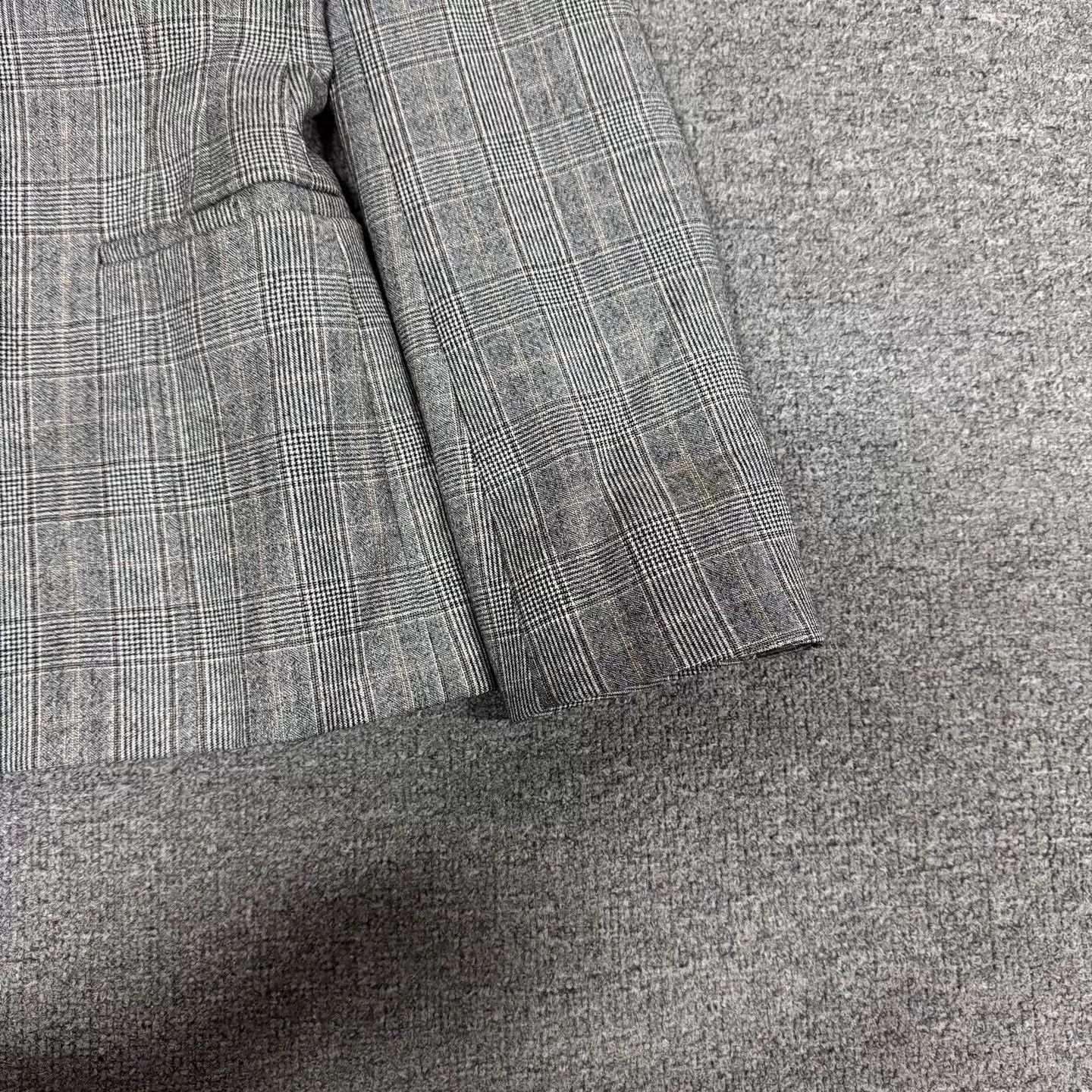 Balenciaga Balenciaga Gray Check Blazer 36 Size XS / US 0-2 / IT 36-38 - 4 Thumbnail