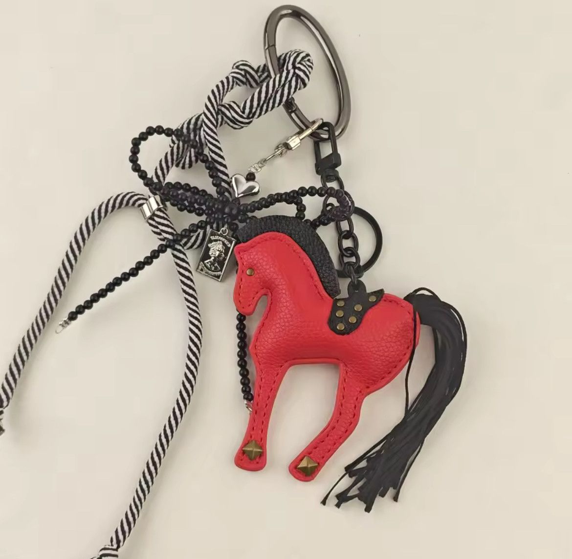 Japanese Brand Leather Horse Bag Charm Pendant Accessories Keychain Size ONE SIZE - 1 Thumbnail