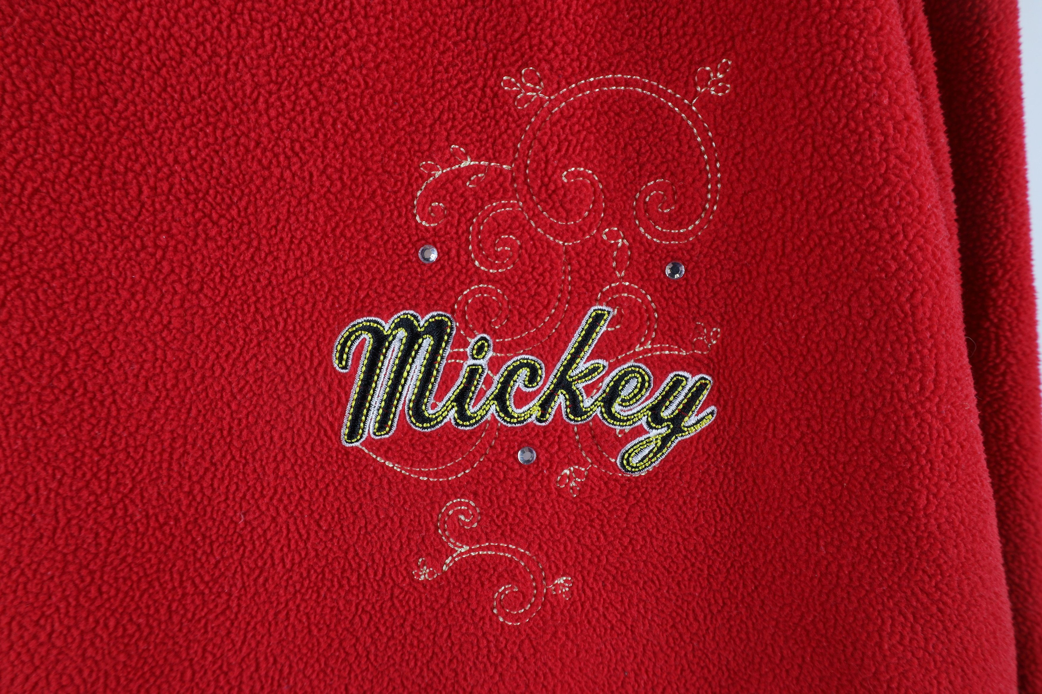Disney × Vintage Vintage Disney Mickey Mouse Tribal Fleece Crewneck Sweater Size XL / US 12-14 / IT 48-50 - 4 Thumbnail