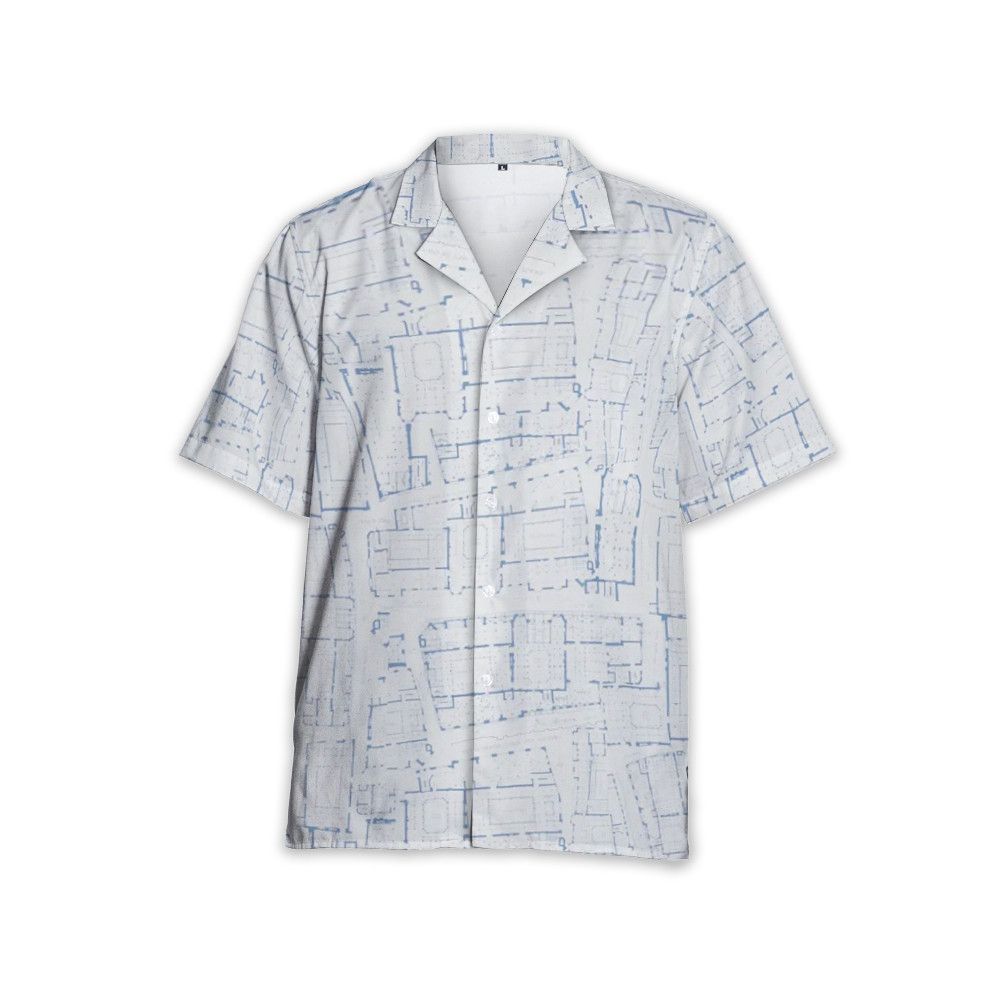 Designer Abstract-Pattern Cotton Shirt Size US S / EU 44-46 / 1 - 1 Thumbnail