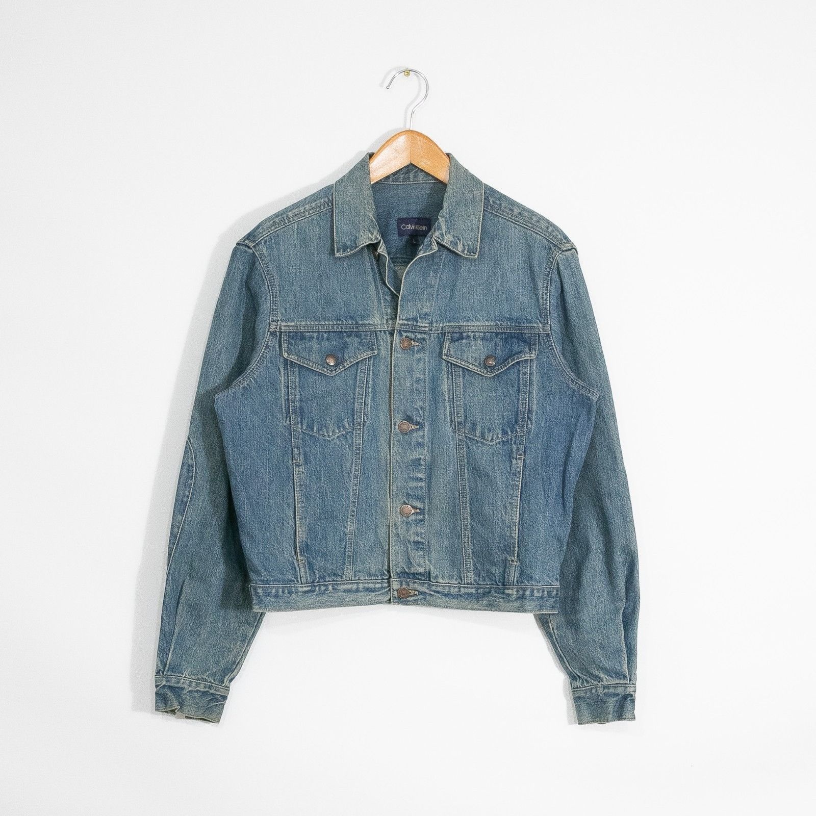 Calvin Klein Vintage Calvin Klein Denim Trucker Jacket Large Jean Jacket Size US L / EU 52-54 / 3 - 2 Thumbnail