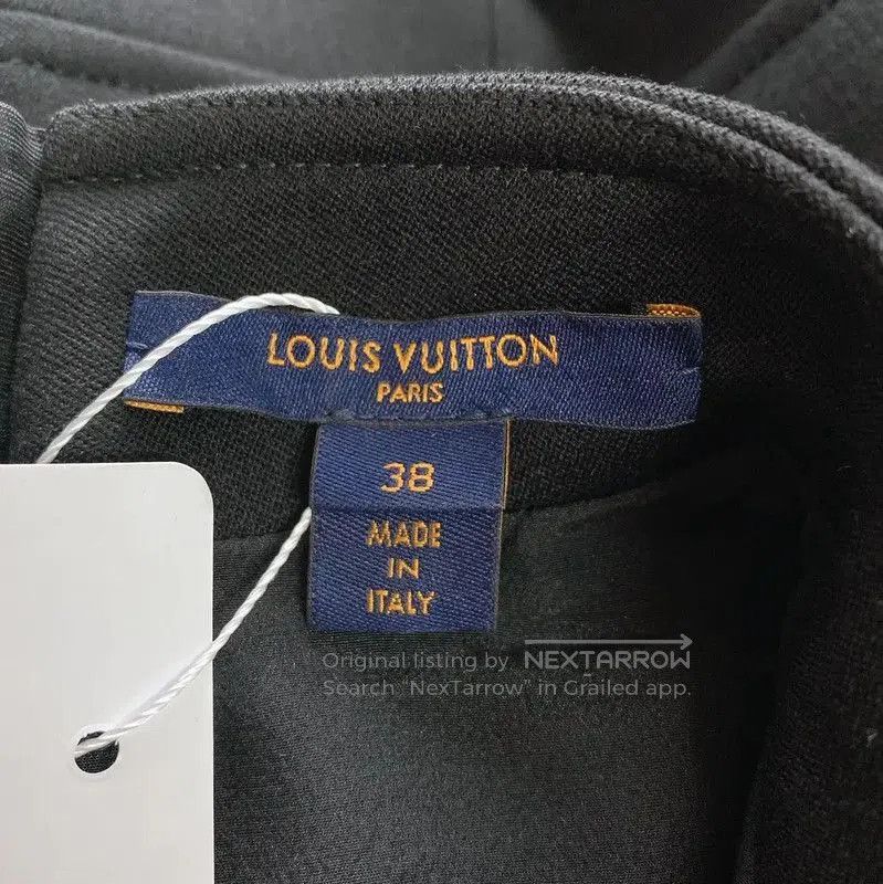 Louis Vuitton Louis Vuitton Black Wool Long Sleeve Dress . Size M / US 6-8 / IT 42-44 - 5 Thumbnail