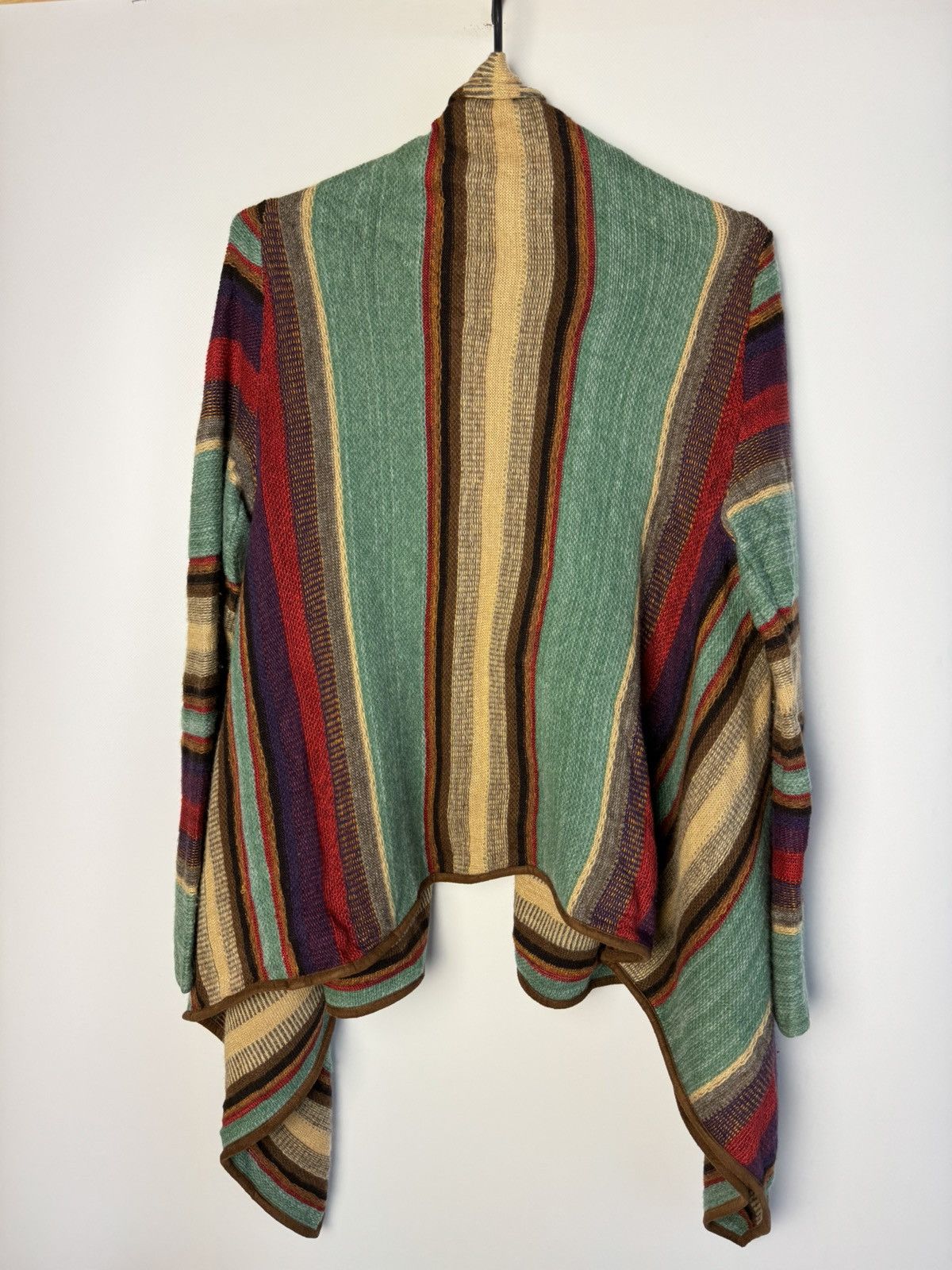 Lauren Ralph Lauren × Vintage Lauren Ralph Lauren Stripes Wool/Linen Cardigan Size S / US 4 / IT 40 - 2 Thumbnail