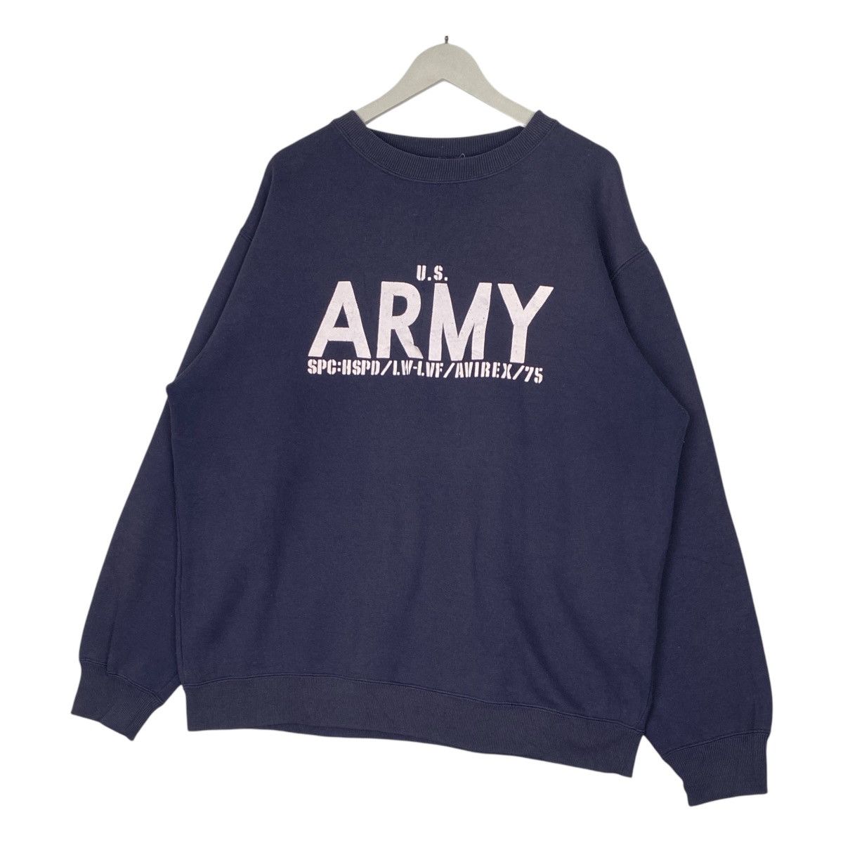 Avirex × Vintage Vintage Avirex Big Logo Printed Sweatshirt Crewneck Purple Size US XL / EU 56 / 4 - 2 Thumbnail