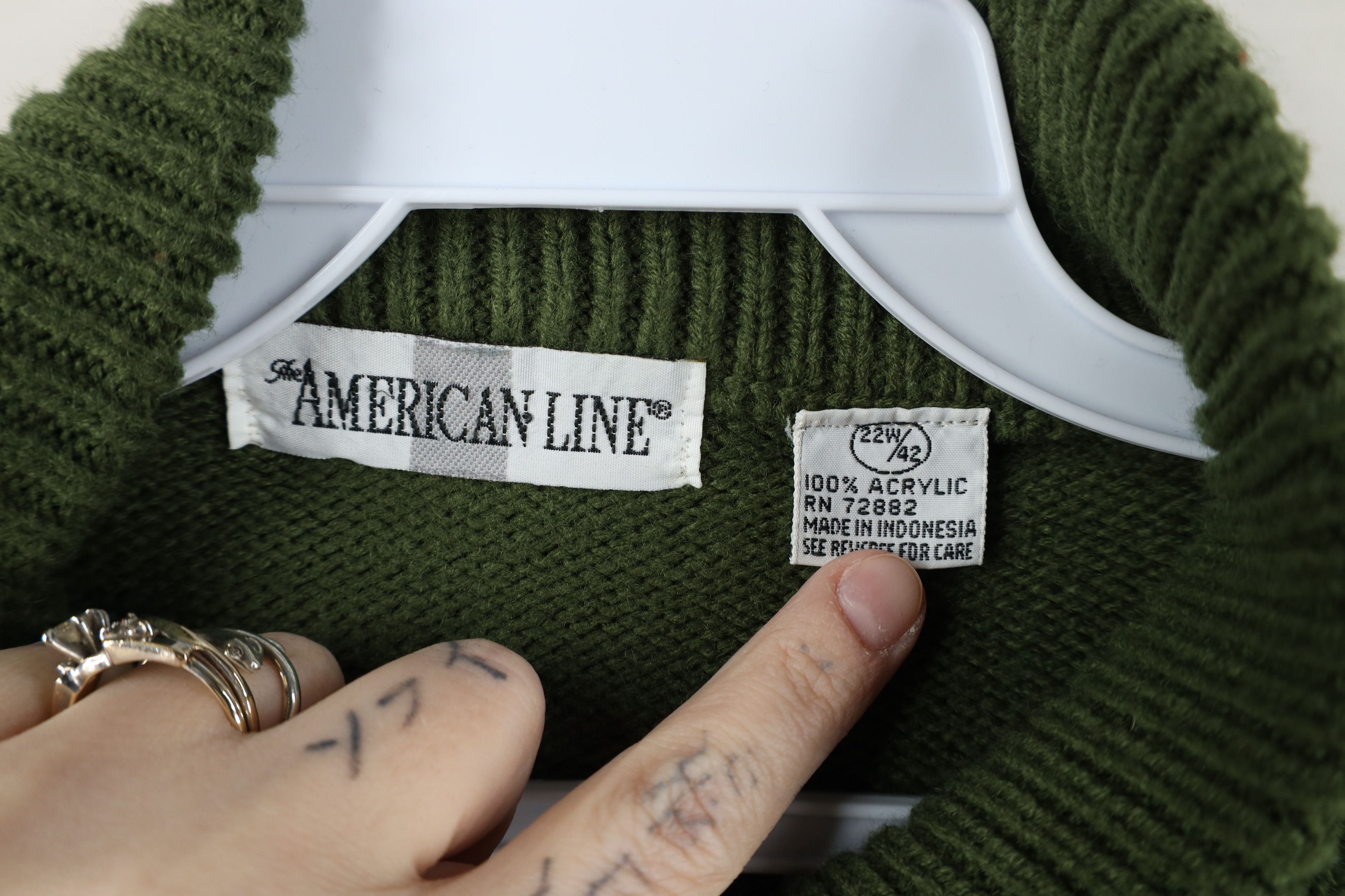 Vintage Vintage 90s Streetwear Zip Mock Neck Knit Pullover Sweater Size 3XL / US 20-22 - 10 Thumbnail
