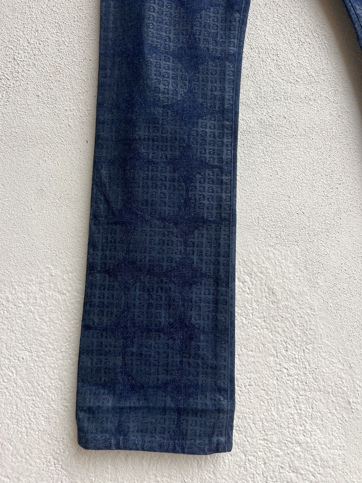Vintage St. Anton Japan All Print Coated Waxed Denim Bootcut Jeans Size US 30 / EU 46 - 8 Thumbnail