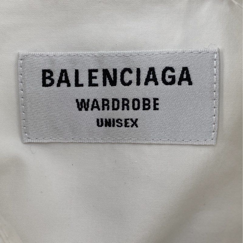 Balenciaga Balenciaga White 2021 College-Logo Ls Button Down shirts Size US M / EU 48-50 / 2 - 4 Thumbnail