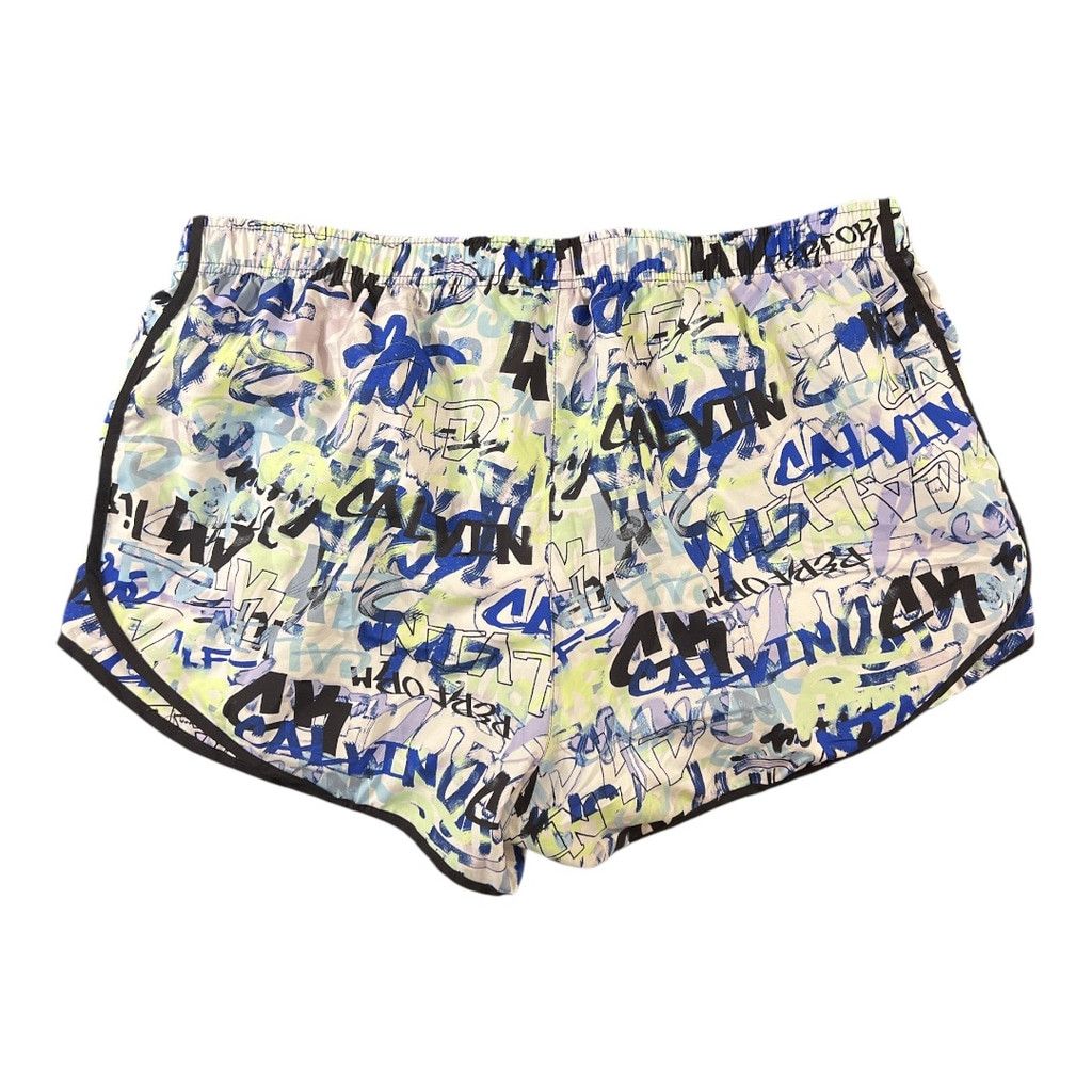Calvin Klein Women's Calvin Klein Shorts Size M White Blue Size 26" / US 2 / IT 38 - 2 Thumbnail