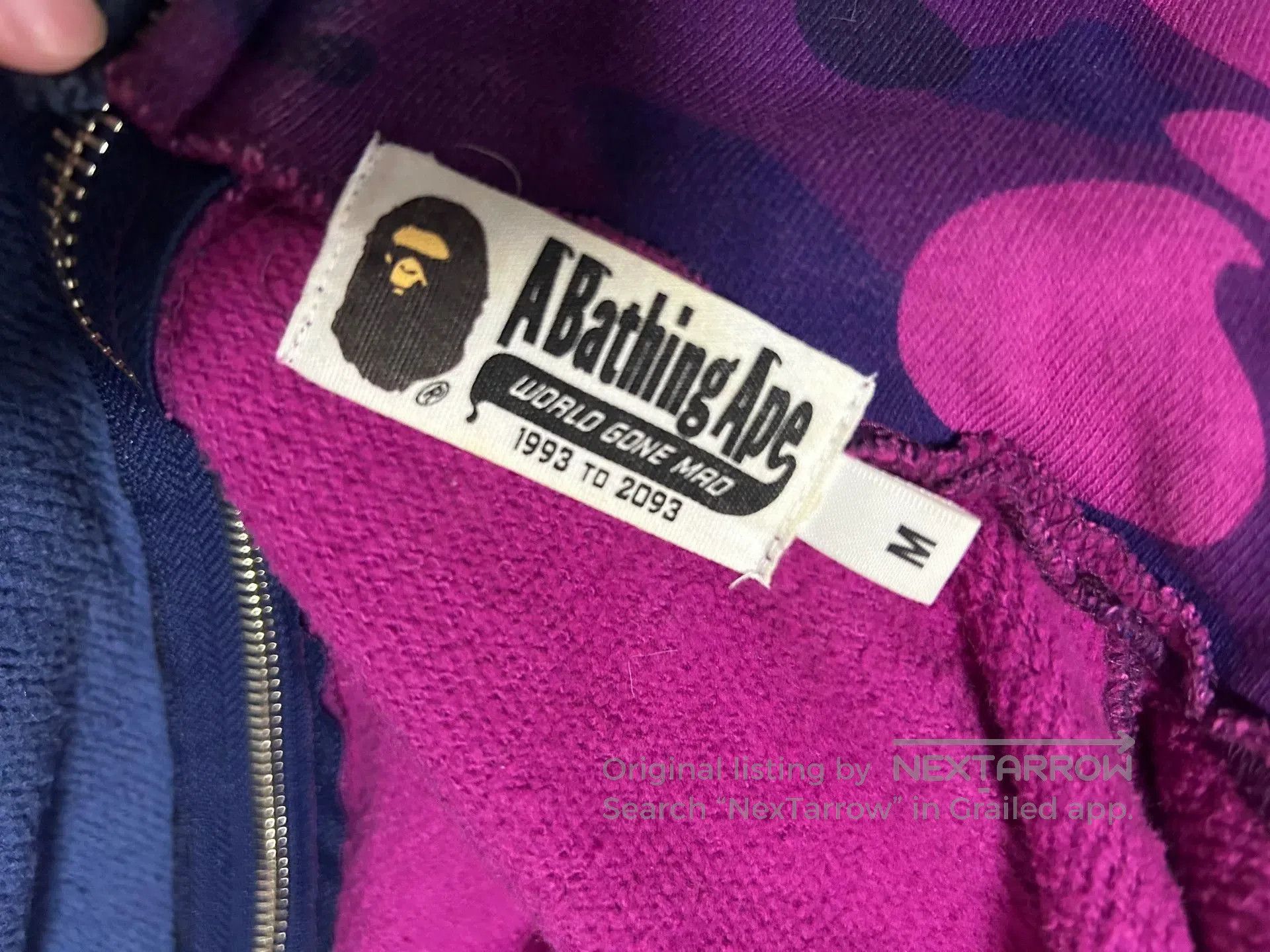 Bape Bape Shark Jacket Blue Purple Size M. Size US M / EU 48-50 / 2 - 3 Thumbnail