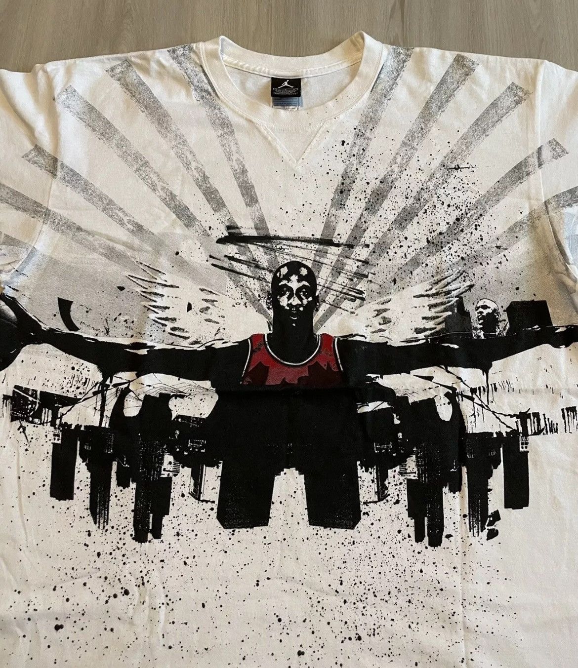 Jordan Brand × Nike × Vintage Vintage Jordan Wingspan Skyline shirt Mens Large Size US L / EU 52-54 / 3 - 2 Thumbnail