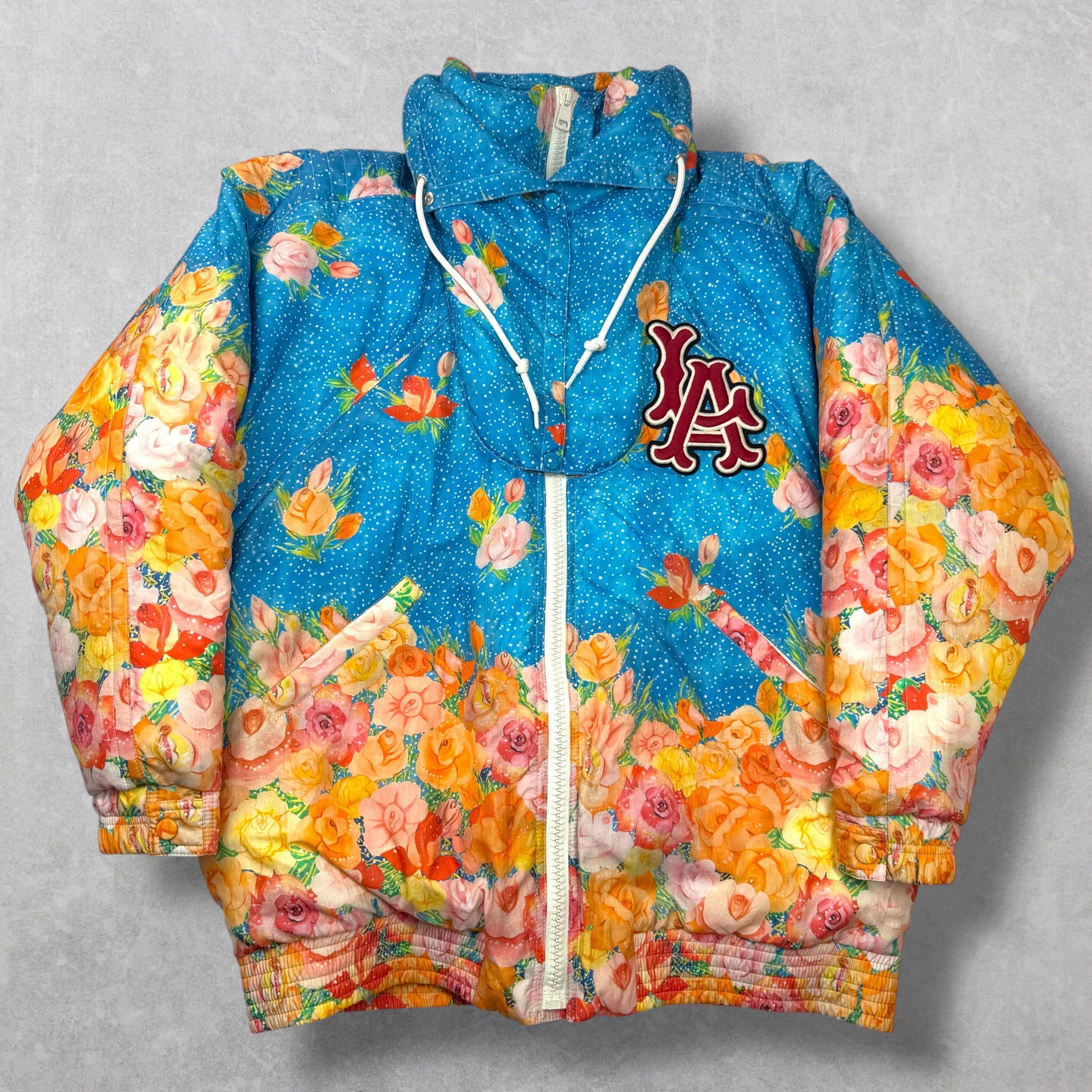 Gucci Gucci x LA Dodgers 'Manga Floral' Down Jacket 40 (M) Size US M / EU 48-50 / 2 - 1 Thumbnail