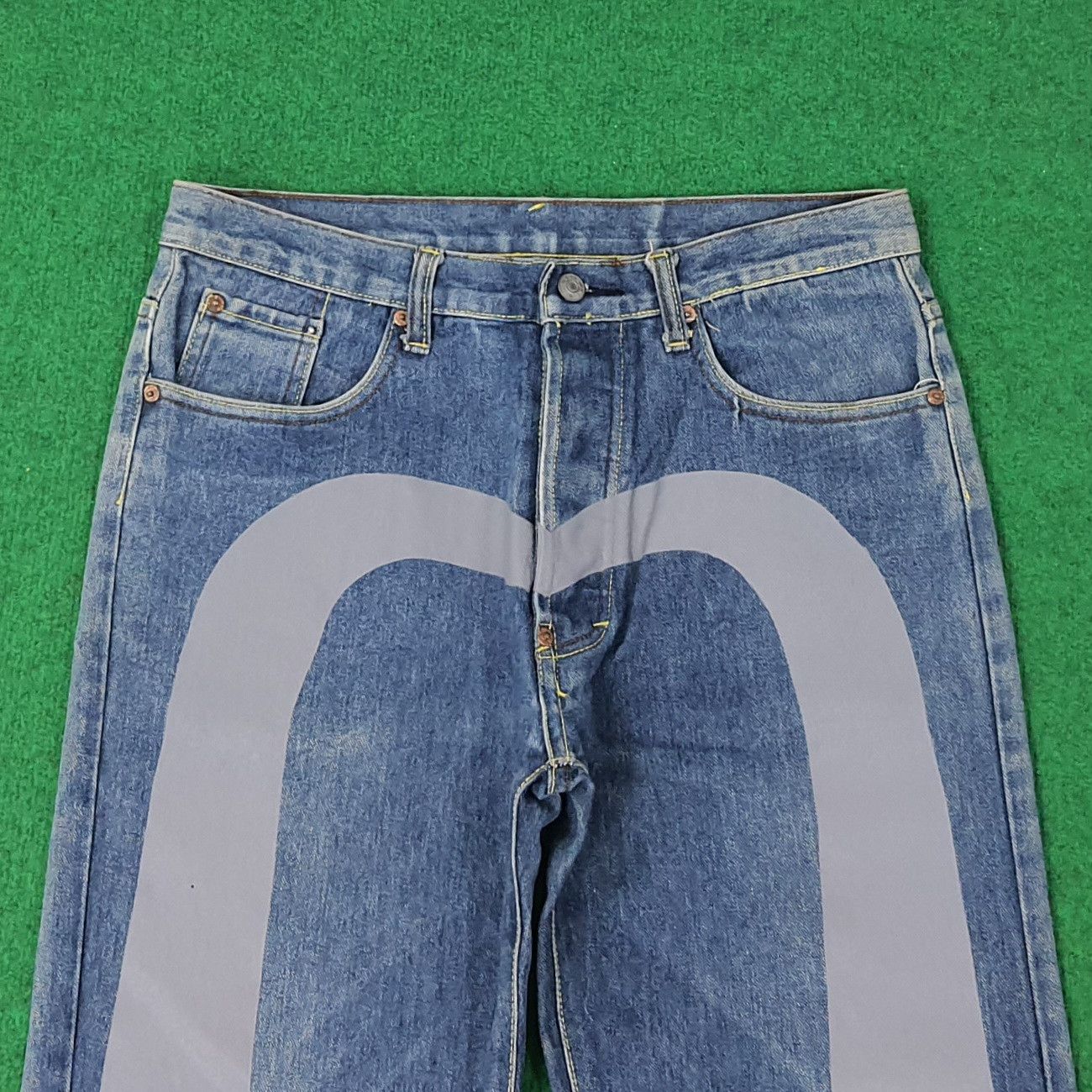 Japanese Brand Vintage Evisu x Doraemon Rare Custom Daicock Jeans C244N25 Size US 32 / EU 48 - 5 Thumbnail