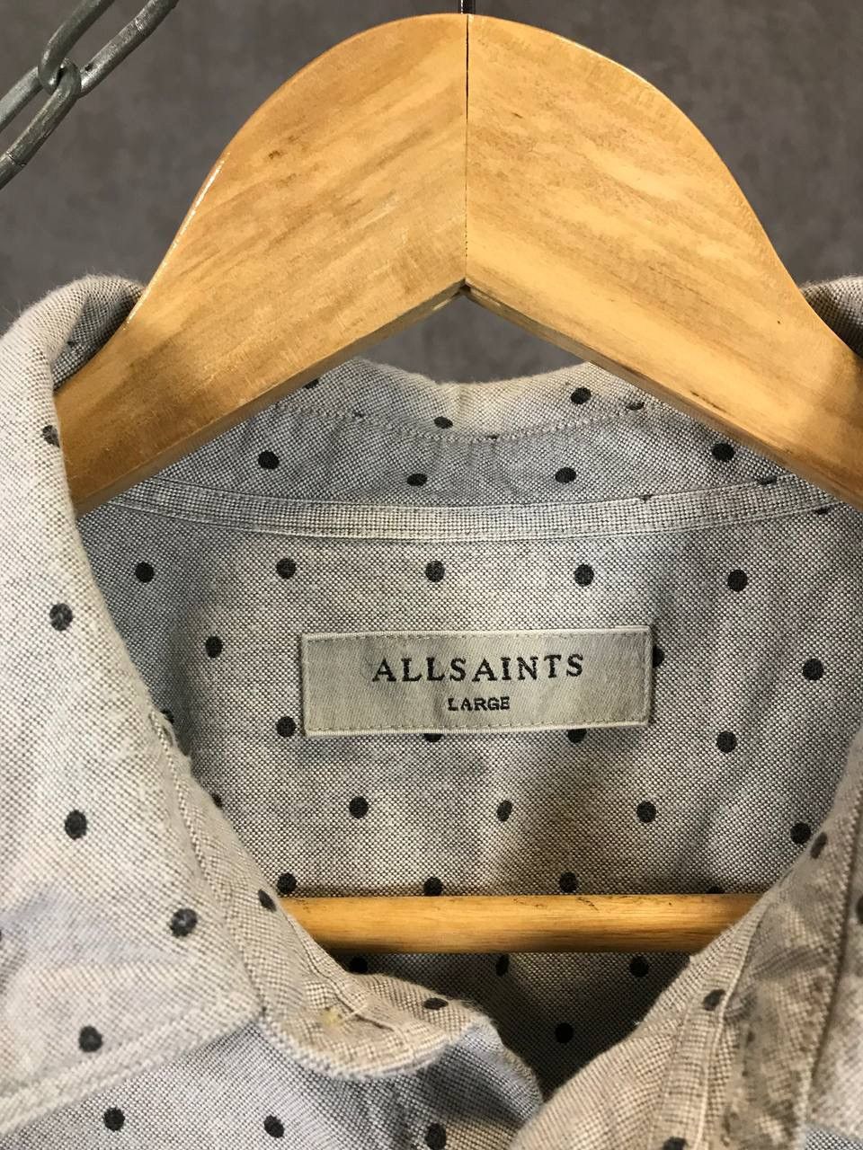 Allsaints Allsaints monogram designer logo shirt Size US L / EU 52-54 / 3 - 4 Thumbnail