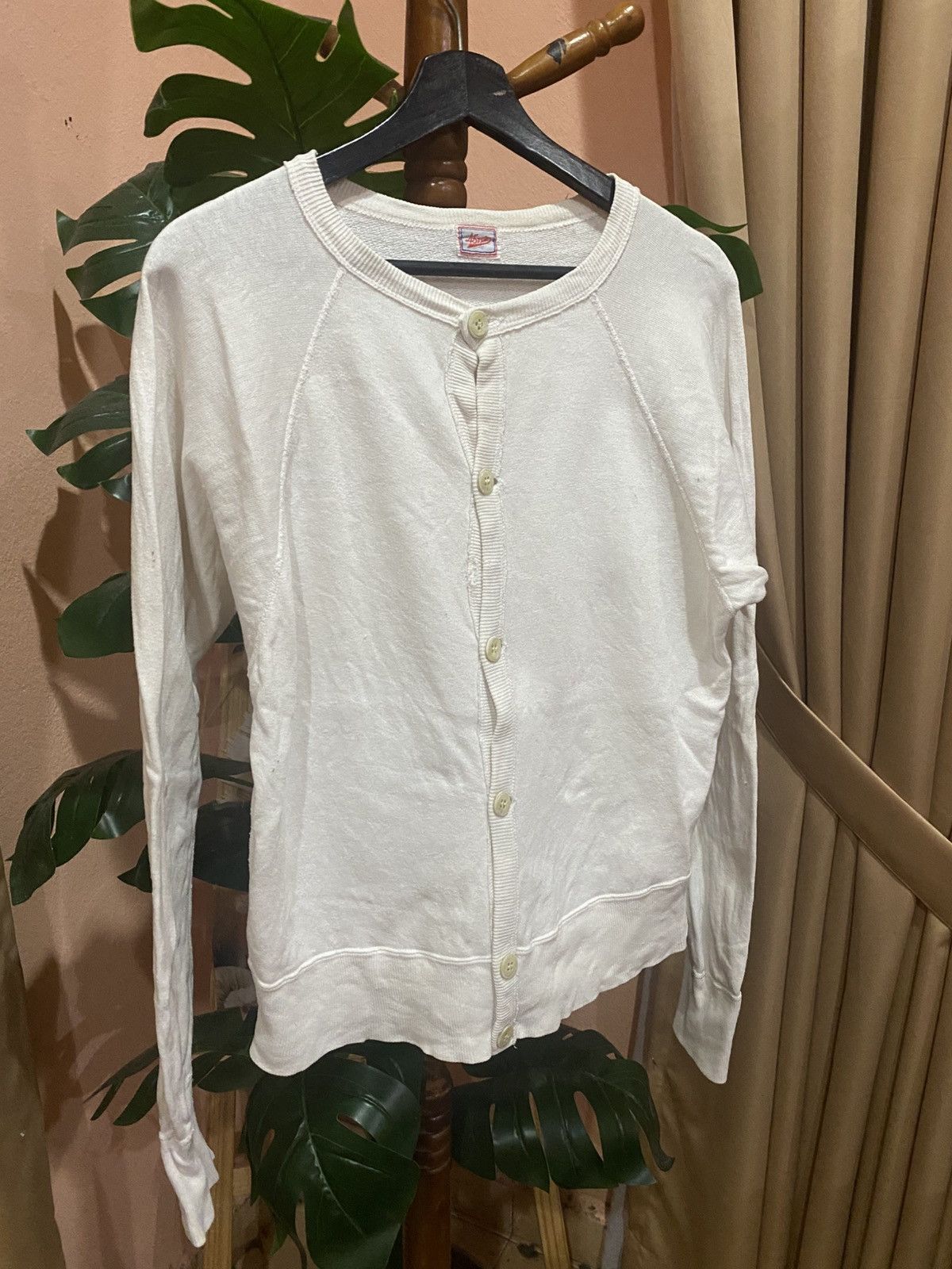 45rpm Vintage 45rpm White Cotton Cardigan with Button-Up Design Size S / US 4 / IT 40 - 3 Thumbnail