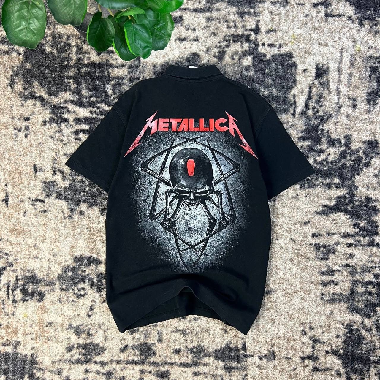 Metallica Metallica Vintage Y2K Big Logo Rock Band Polo T-Shirt Size US M / EU 48-50 / 2 - 1 Thumbnail