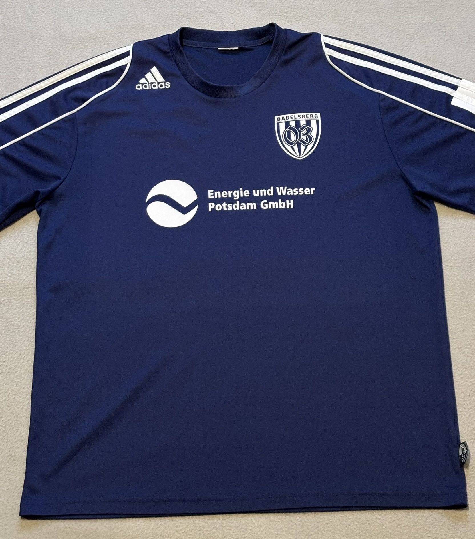 Adidas SV Babelsberg 03 2000s Adidas #6 Matchworn Football Jersey Size US XL / EU 56 / 4 - 6 Thumbnail