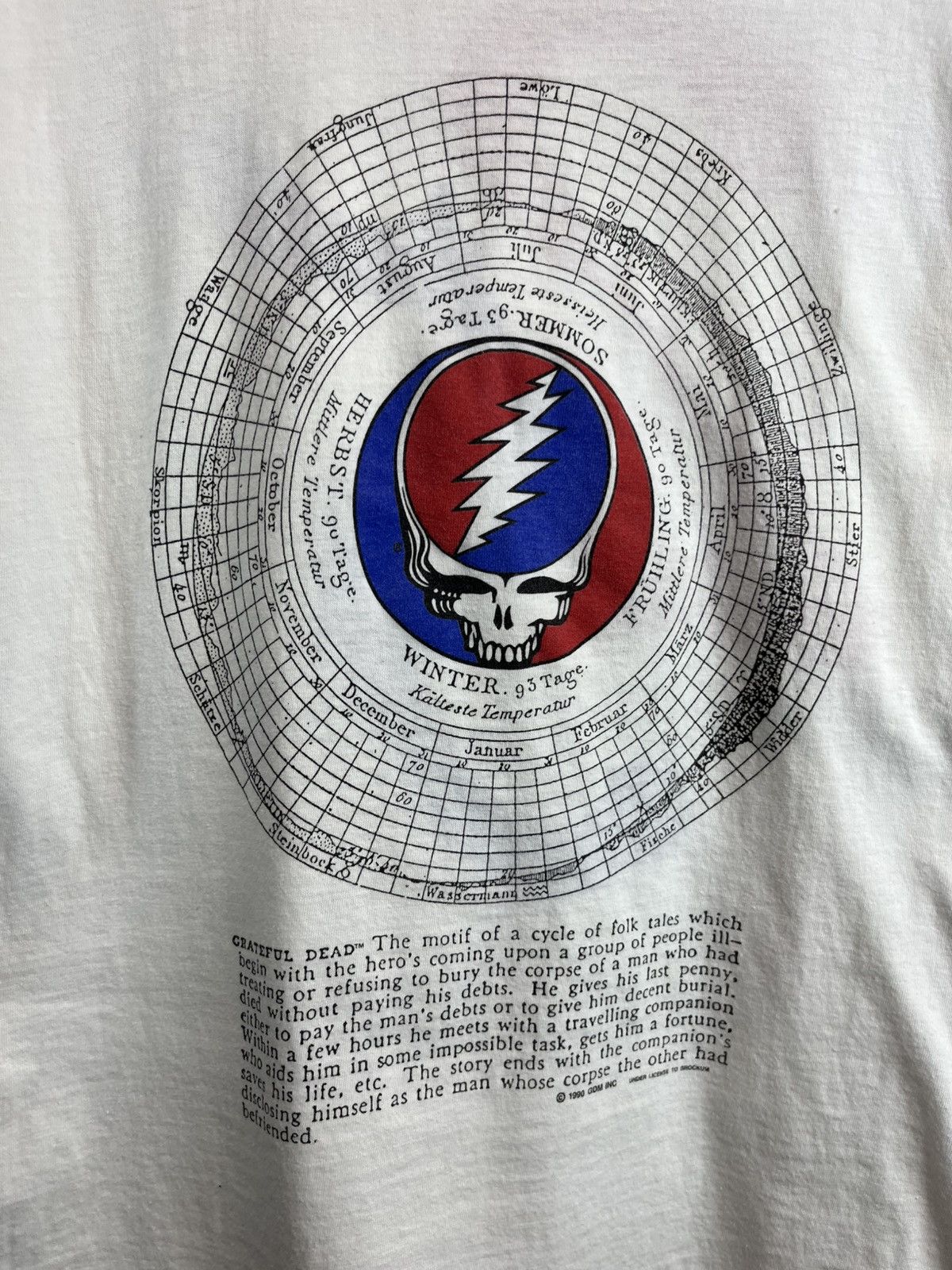 Band Tees × Grateful Dead × Vintage RARE 90s Grateful Dead 25 years band tee Size US L / EU 52-54 / 3 - 3 Thumbnail