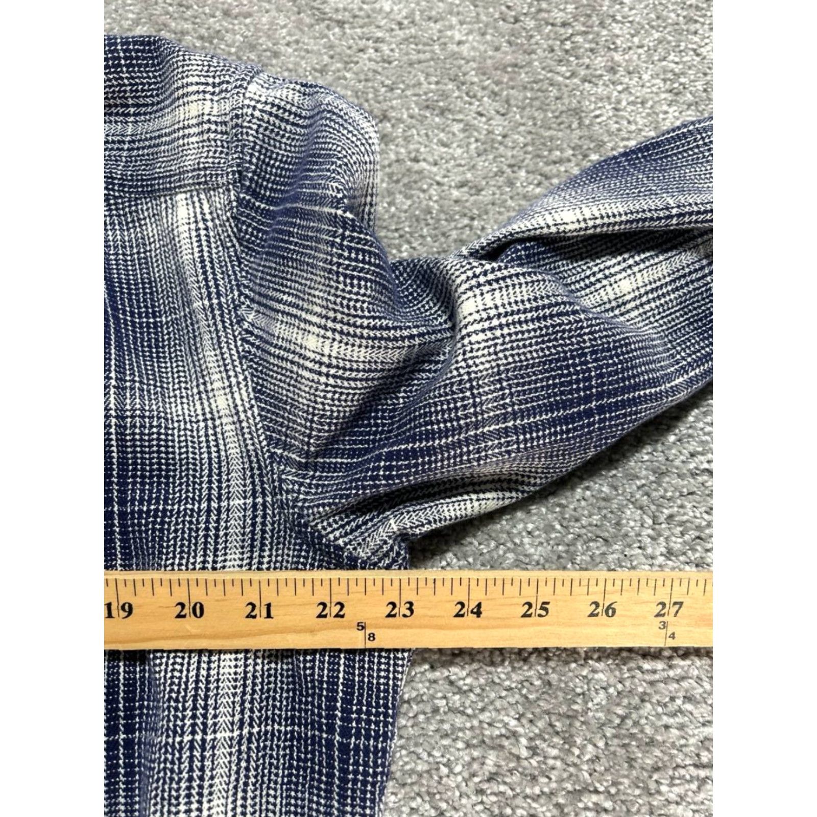 Banana Republic Banana Republic Camden Fit Shirt Mens Large Blue Plaid Button Front Size US L / EU 52-54 / 3 - 7 Thumbnail