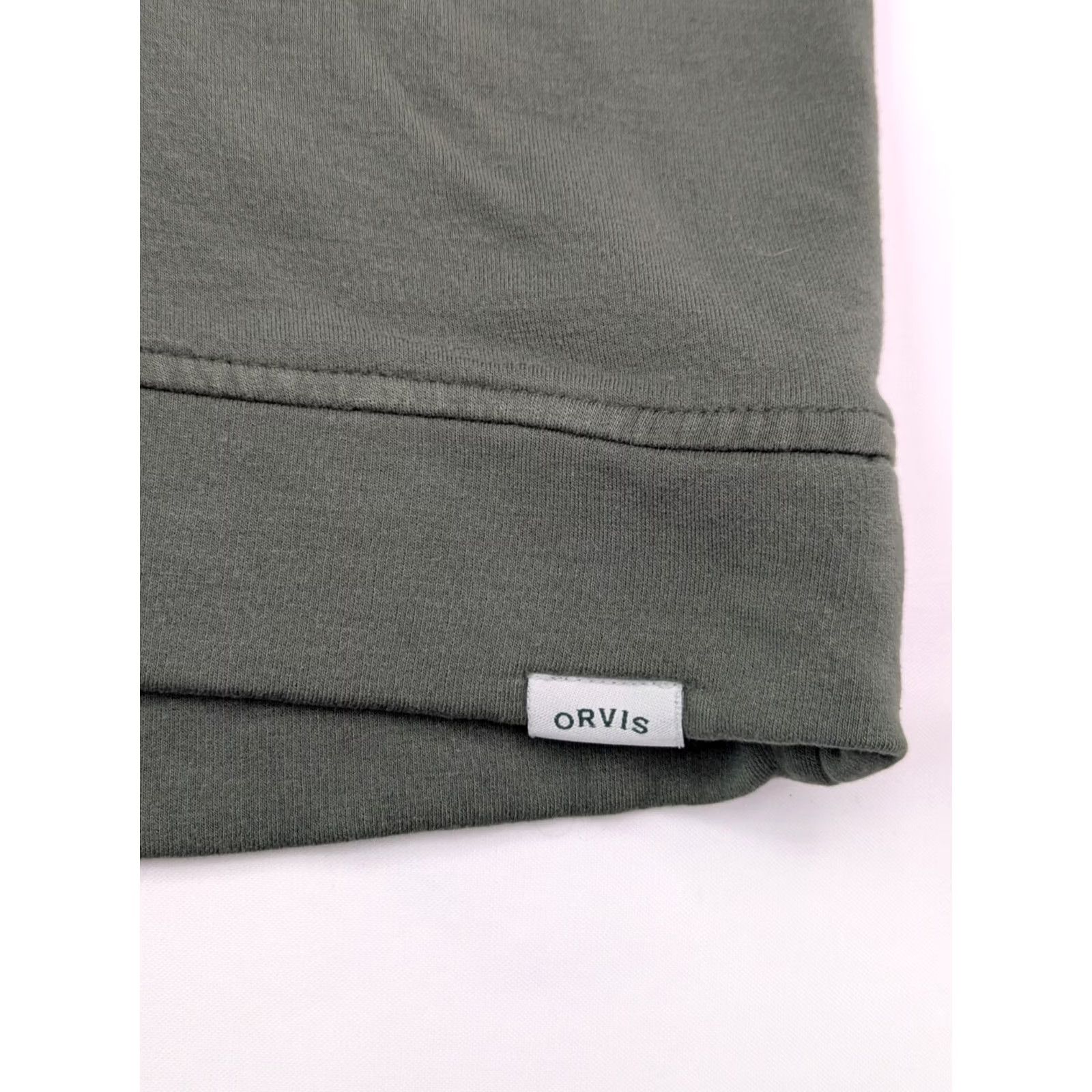 Orvis Orvis Lightweight Modal Blend Crew Neck Pullover Sweatshirt, Men XL Green Regular Fit, Solid Pattern Merlot? Size US XL / EU 56 / 4 - 3 Thumbnail