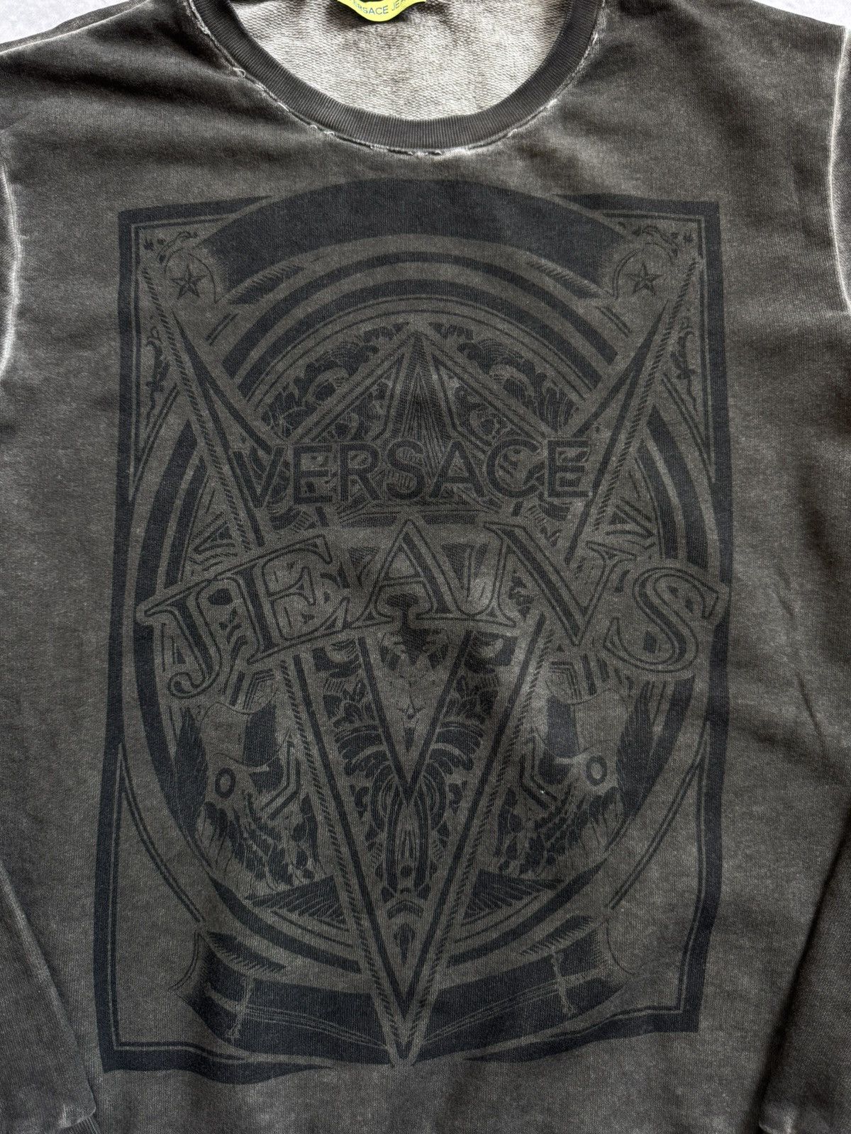 Japanese Brand × Versace Versace Jeans vintage big logo sweatshirt Avant Garde style Size US M / EU 48-50 / 2 - 4 Thumbnail