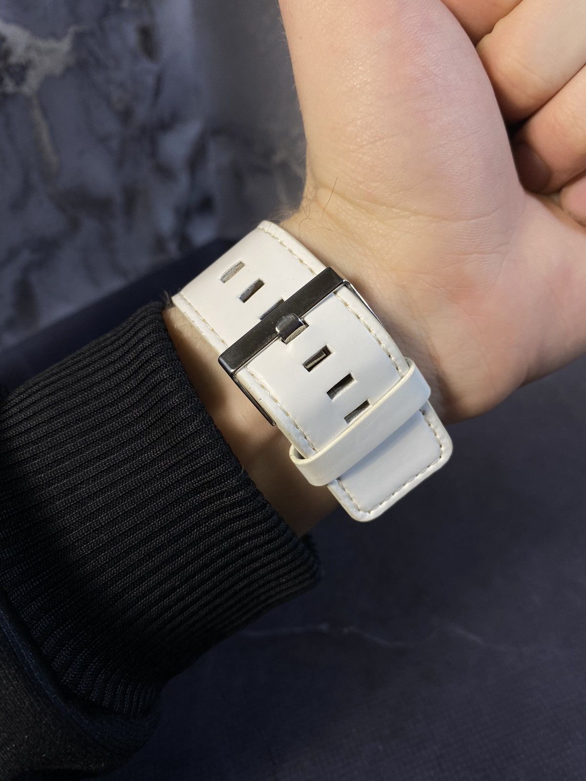 Japanese Brand × Vintage Alberto Kavalli Dual Dial White Strap Watch Japanese Brand Size ONE SIZE - 4 Thumbnail