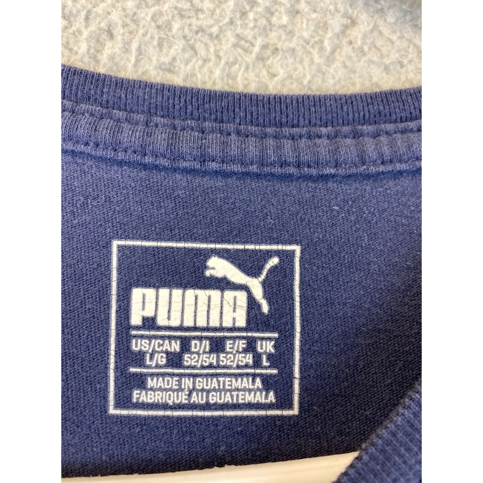 Puma PUMA Men Formstripe L Short Sleeves Big Logo Cotton Tee T-Shirt Navy / 77-13 Size US L / EU 52-54 / 3 - 4 Thumbnail