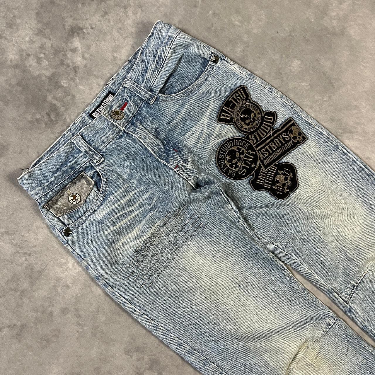 Kapital 2000s Japanese Hysteric Acne Skull Wash Denim y2k Lgb Ifsix Size 24" / US 00 / IT 34 - 3 Thumbnail