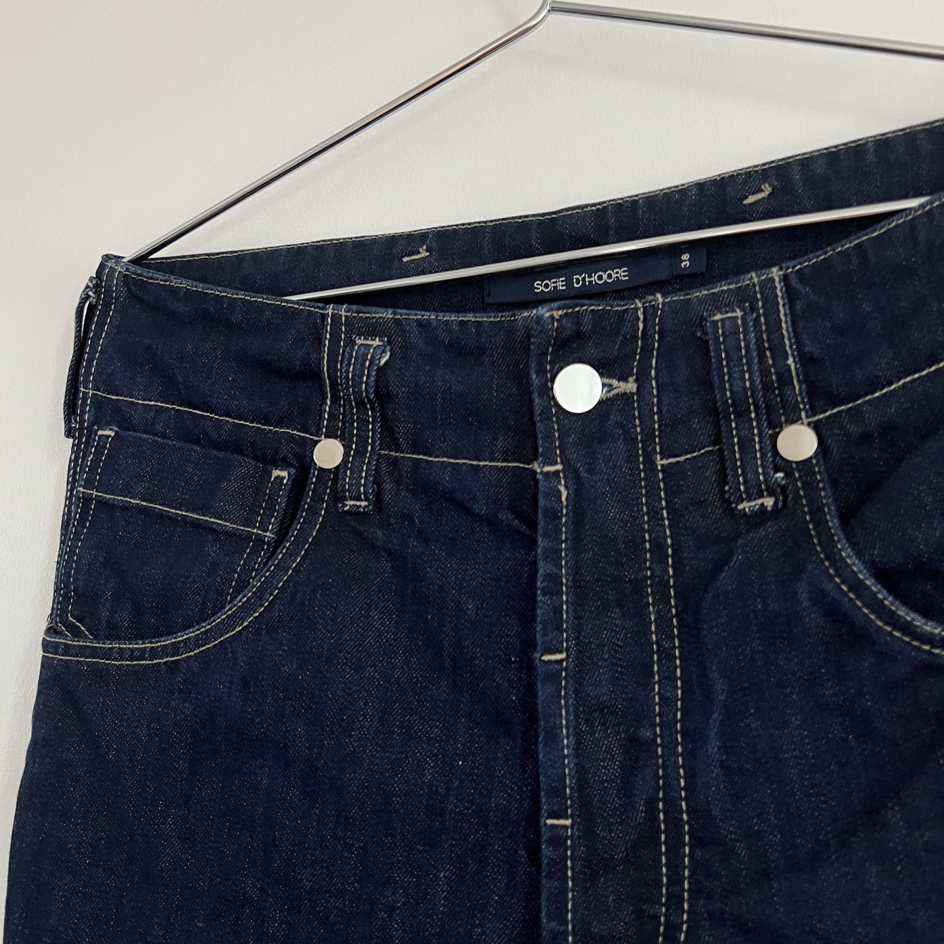 SOFIE D'HOORE Pollock Dark Denim Pants Size 34" / US 12 / IT 48 - 2 Thumbnail