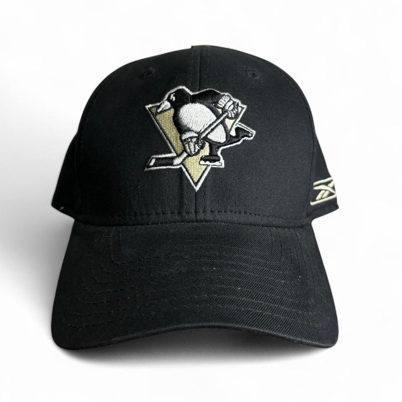 NHL × Vintage Vintage 00s Pittsburgh Penguins Black Fitted Hockey Hat Size ONE SIZE - 1 Thumbnail