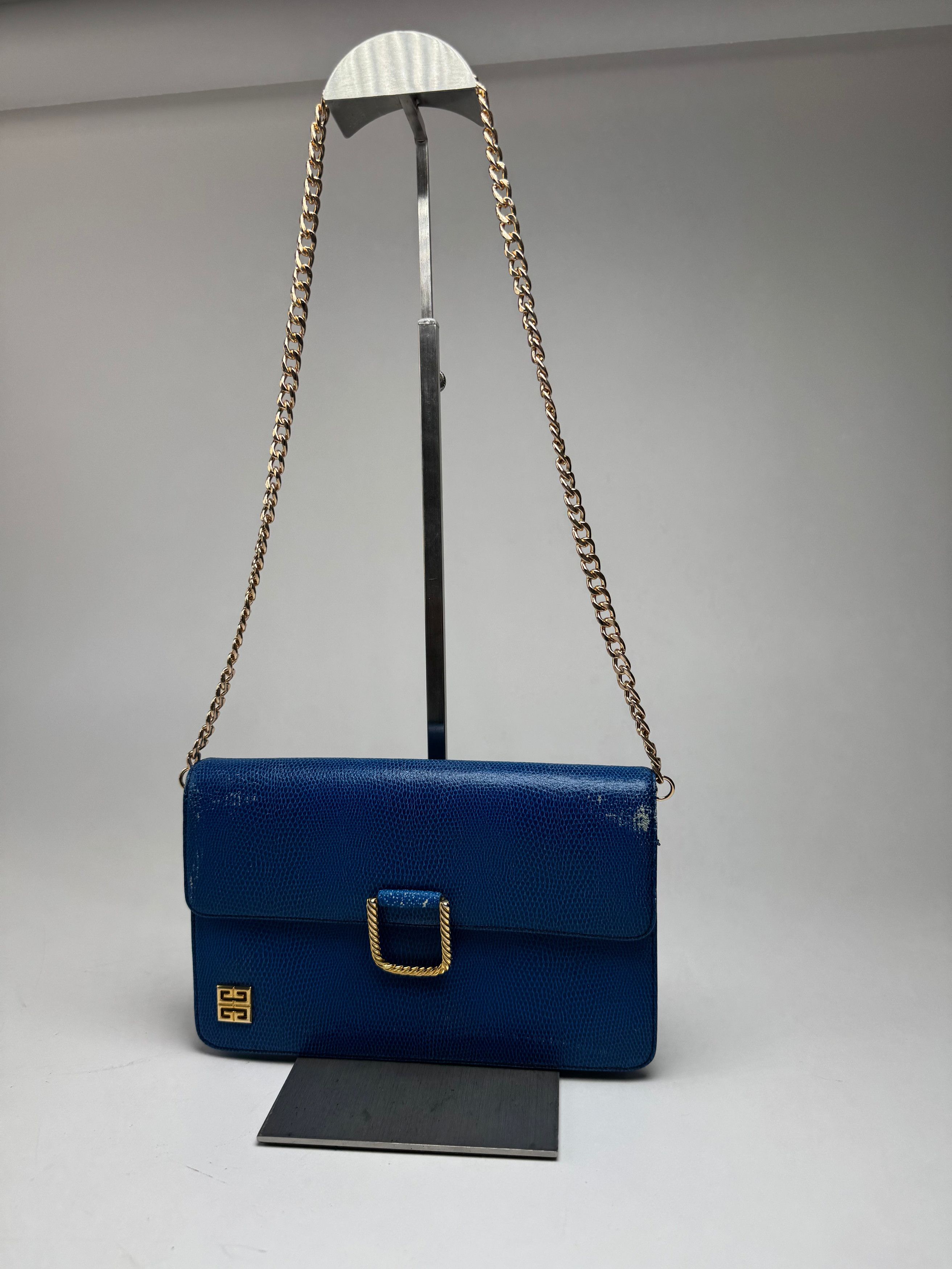Givenchy Vintage 4G leather Bag Blue Size ONE SIZE - 1 Thumbnail