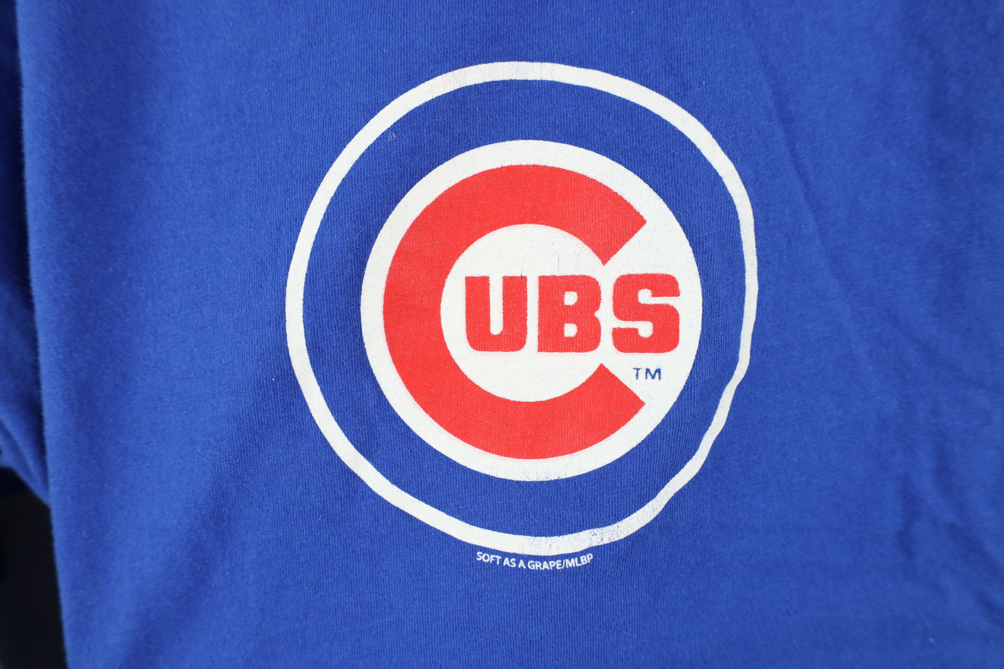 Vintage Vintage Spell Out Chicago Cubs Baseball Long Sleeve T-Shirt Size M / US 6-8 / IT 42-44 - 5 Thumbnail