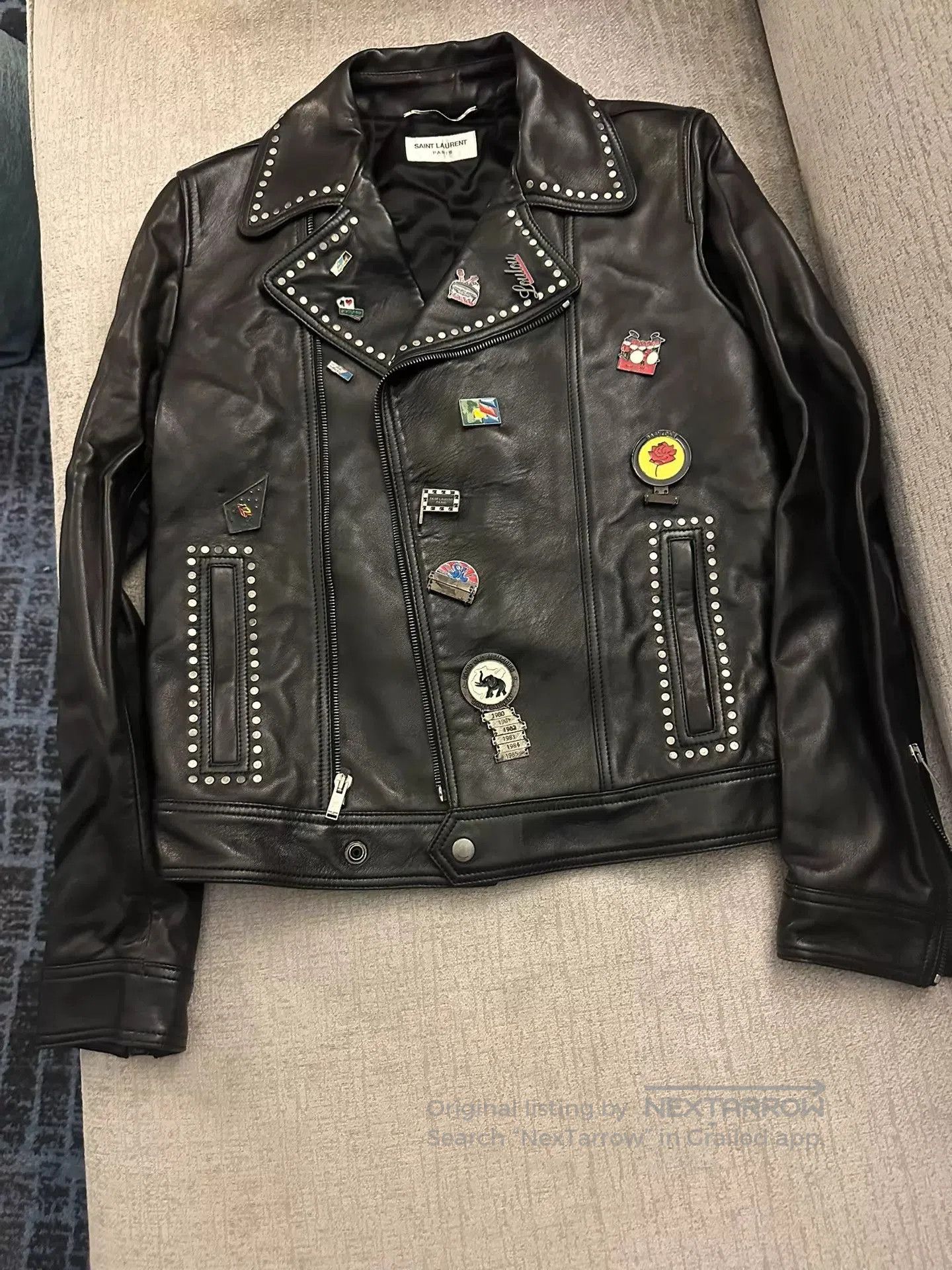 Saint Laurent Paris SS16 Surf Sound Leather Biker jacket 46 | Grailed
