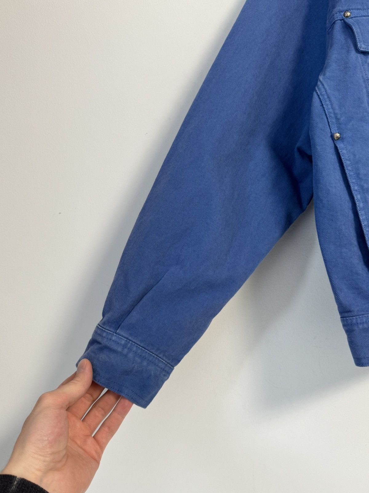 Versace Versace Vintage Blue Denim Jacket — Luxury Streetwear Size US M / EU 48-50 / 2 - 11 Thumbnail