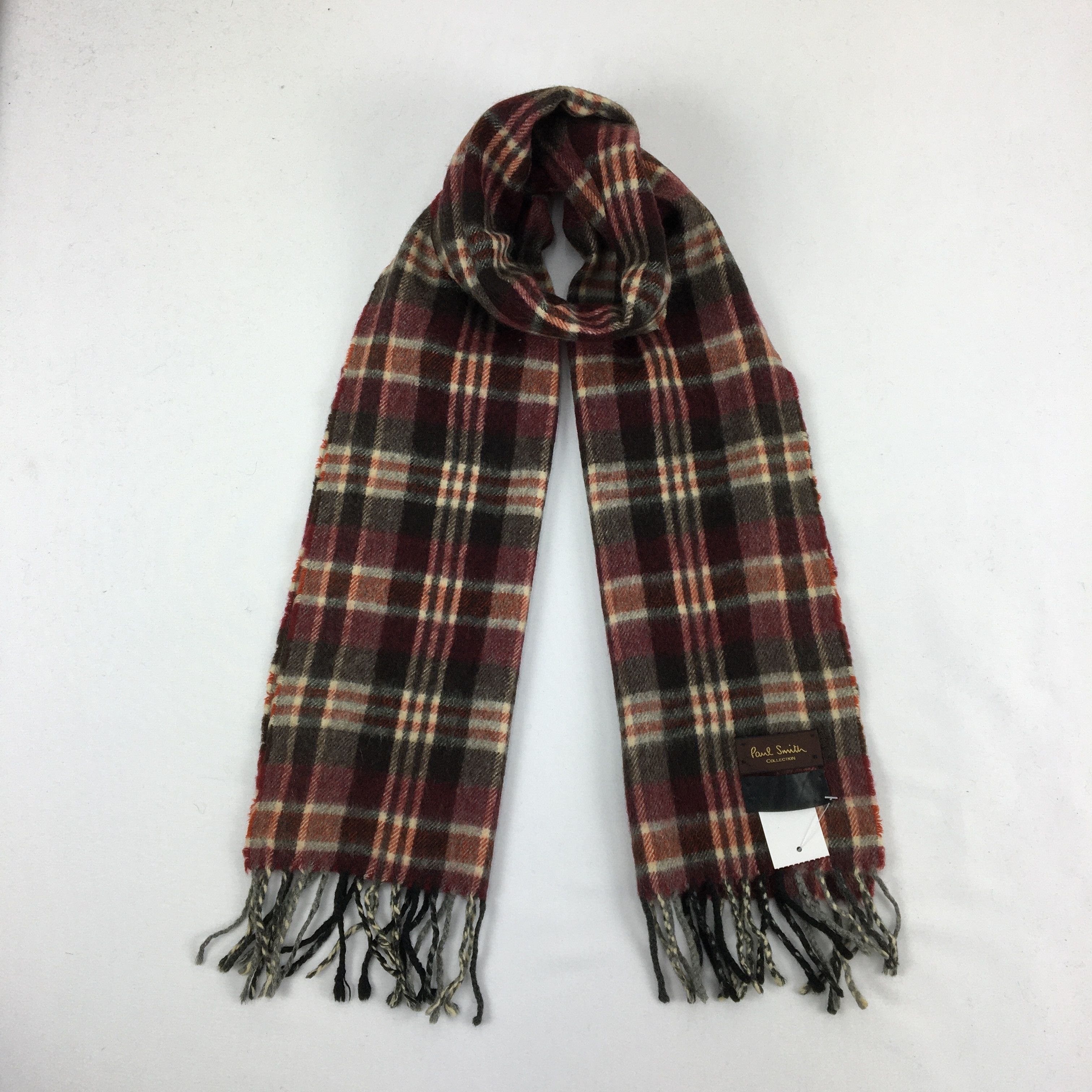 Paul Smith Vintage Paul Smith Scarf Muffler Plaid Wool Winter Scarves Size ONE SIZE - 1 Thumbnail