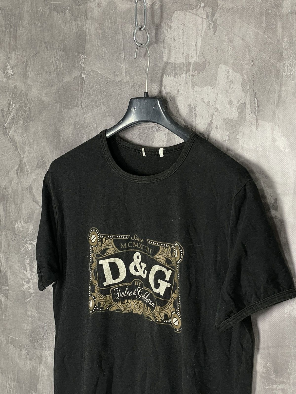 Dolce & Gabbana × Japanese Brand Vintage 90s Dolce Gabbana Big Logo Luxury Retro T-shirt Y2K Size M / US 6-8 / IT 42-44 - 6 Thumbnail